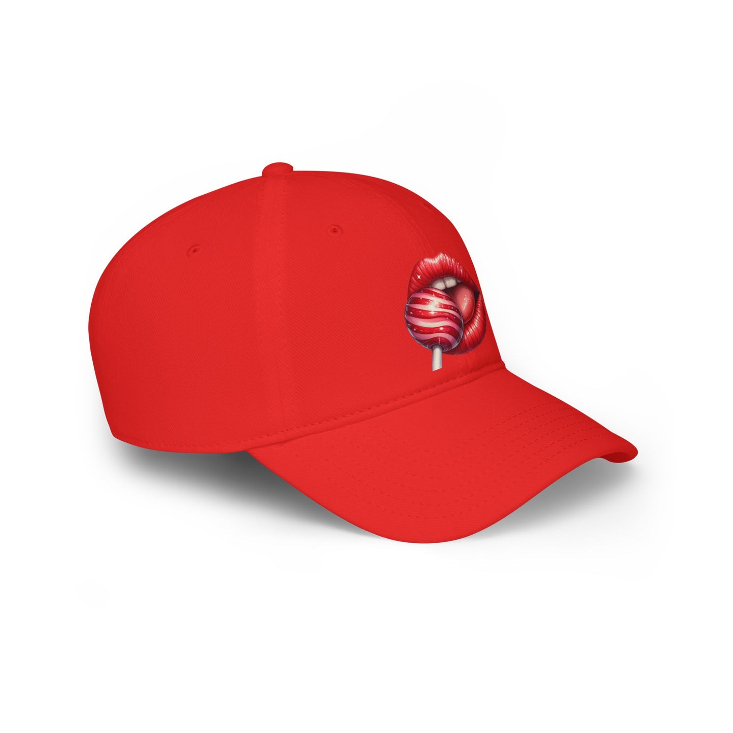 Red Lips Lollipop - Low Profile Baseball Cap