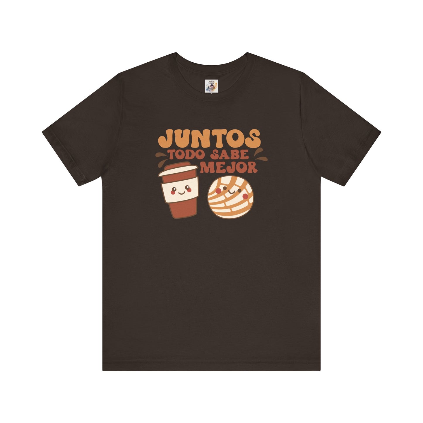 Juntos todo sabe mejor - Cafe y Conchas - MamaDeSushi - Unisex Jersey Short Sleeve Tee