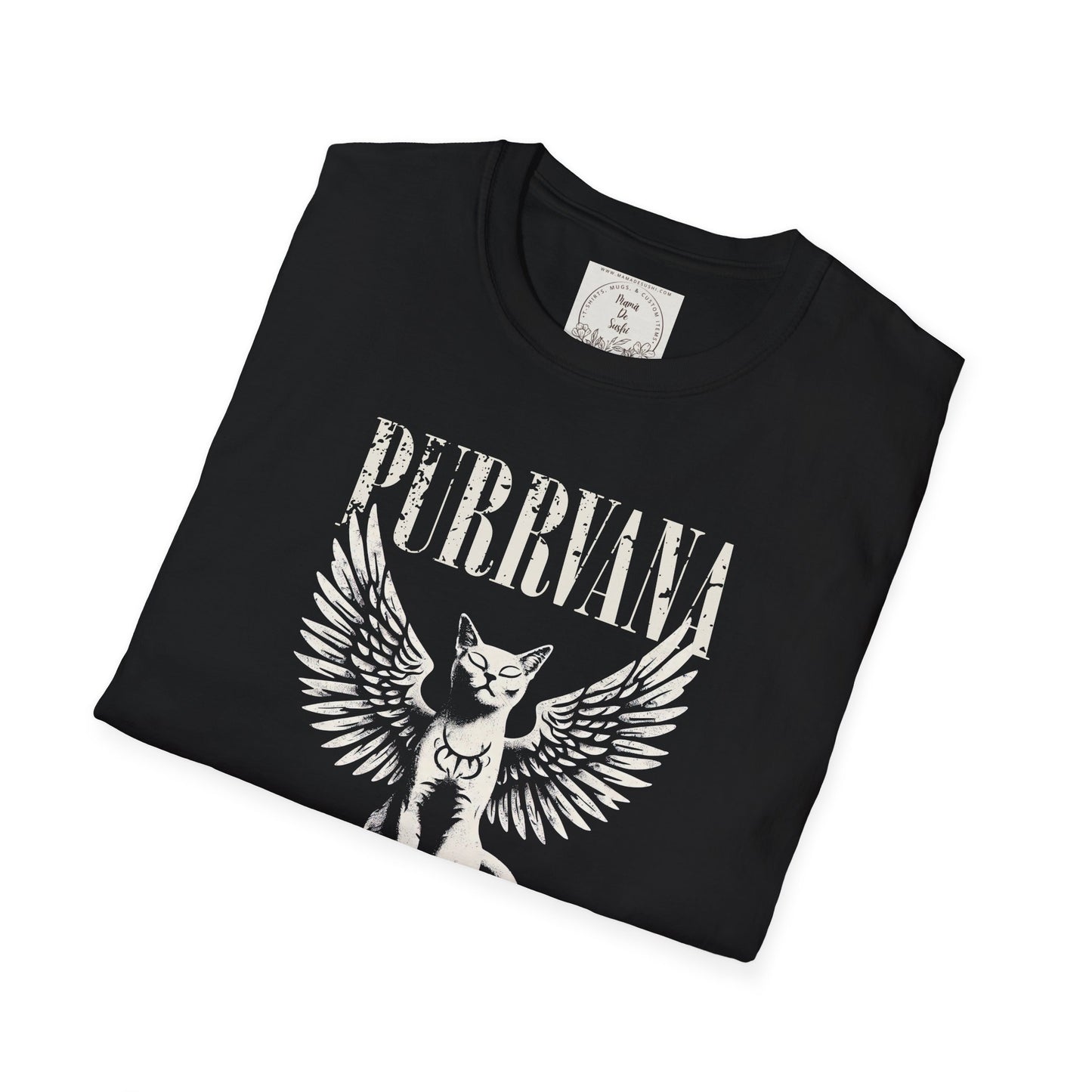 Purrvana - Cat - Kitty - MamaDeSushi - Unisex Softstyle T-Shirt