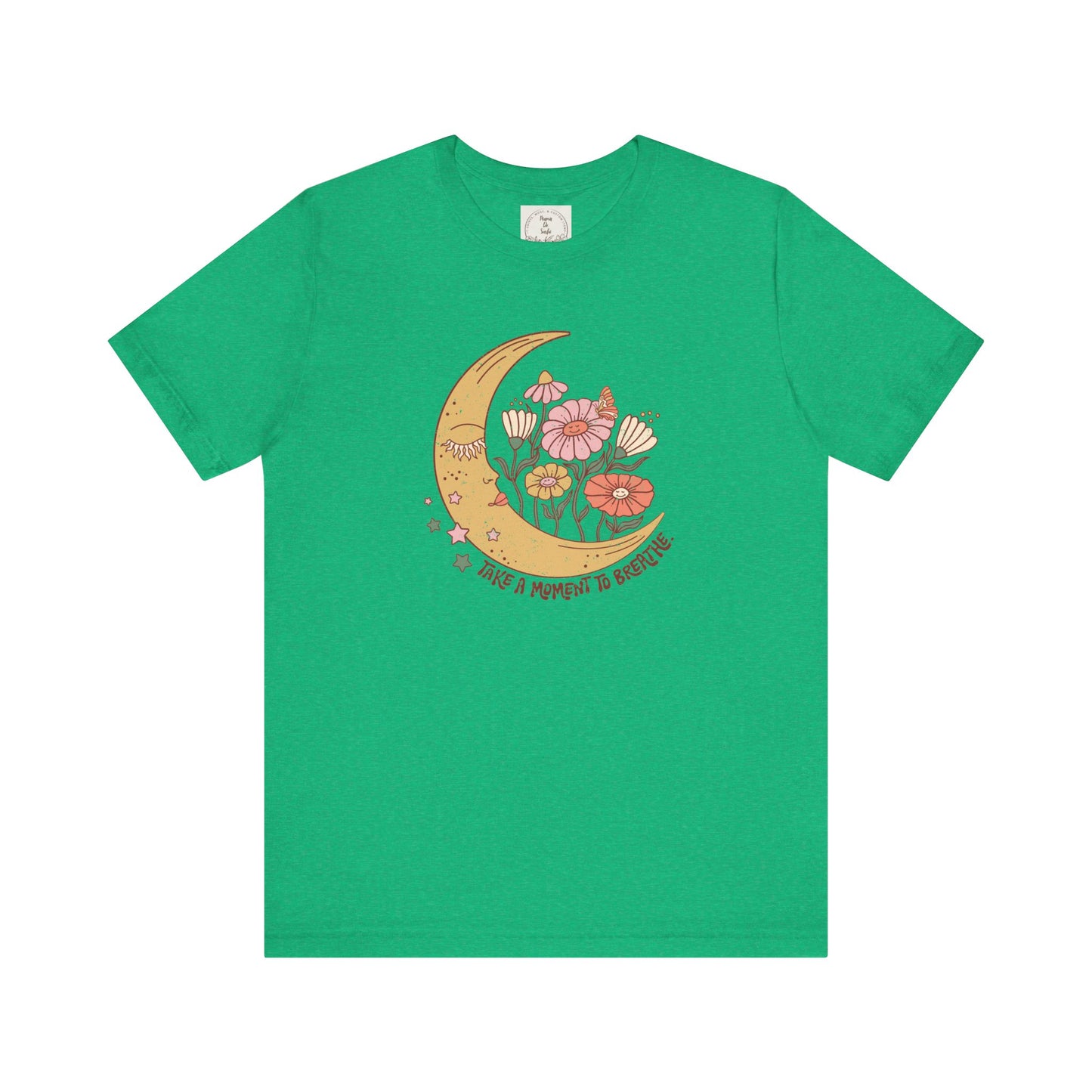 Take a moment to breathe - Boho Retro - MamaDeSushi - Unisex Jersey Short Sleeve Tee