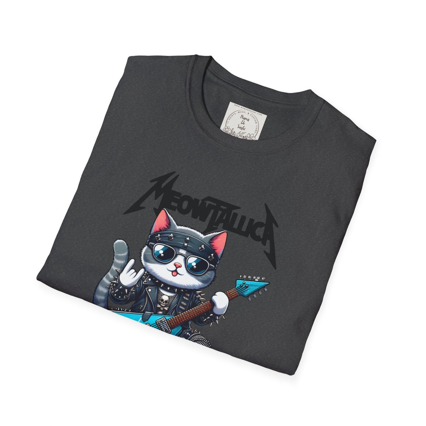 MeowTallica - Cat - Kitty - MamaDeSushi - Unisex Softstyle T-Shirt