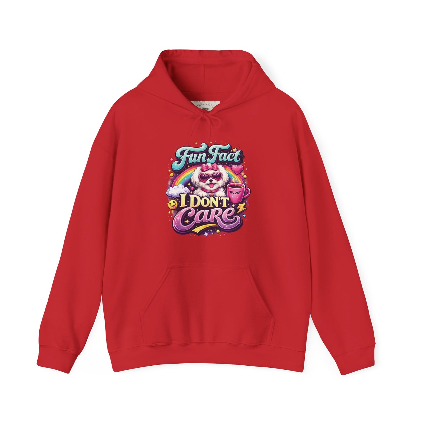 Unisex Heavy Blend™ Hooded Sweatshirt - Fun Fact, I don't care - Maltese