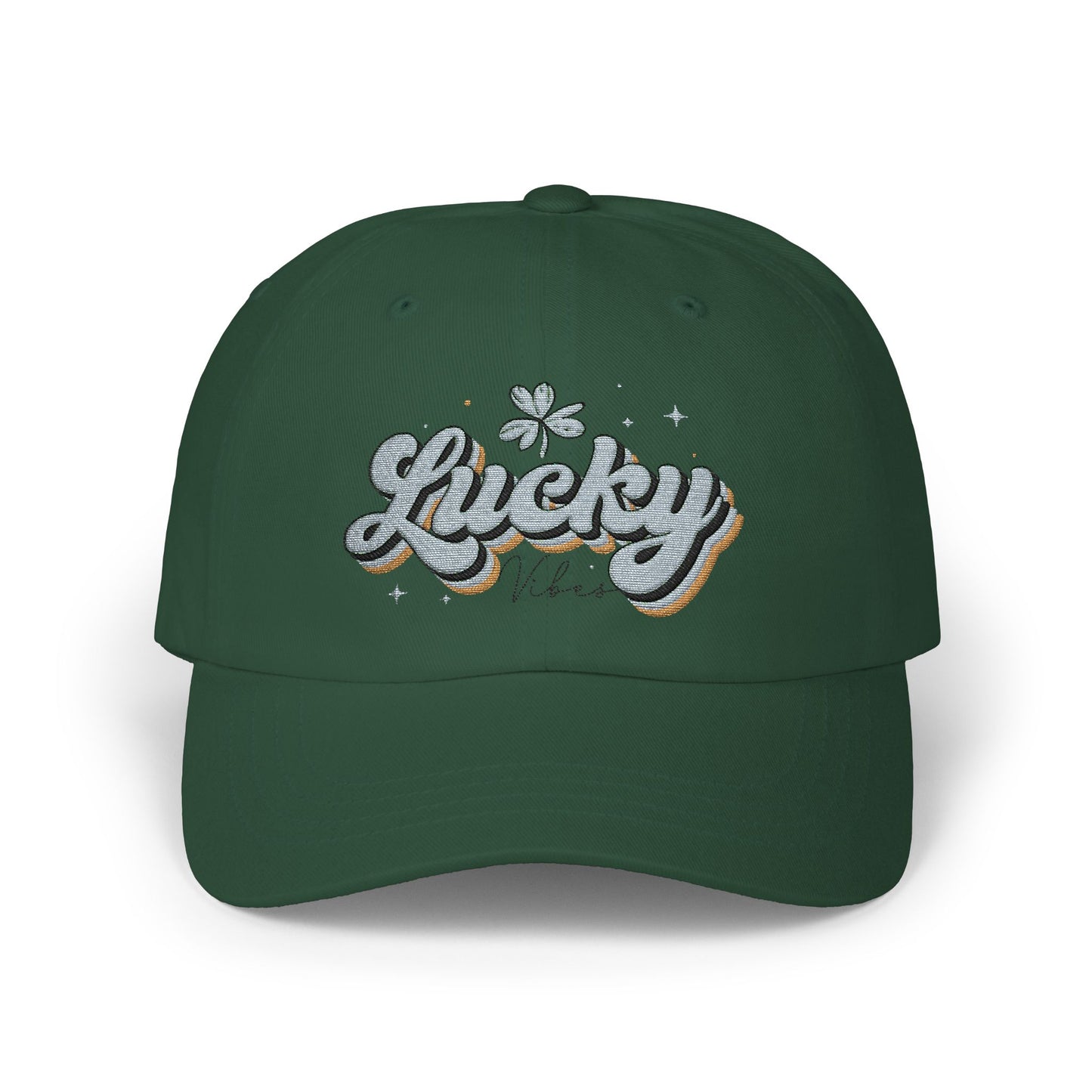 Embroidered Cap, Lucky Design, Vintage Style Hat, Cool Baseball Cap, Men or Woman Gift