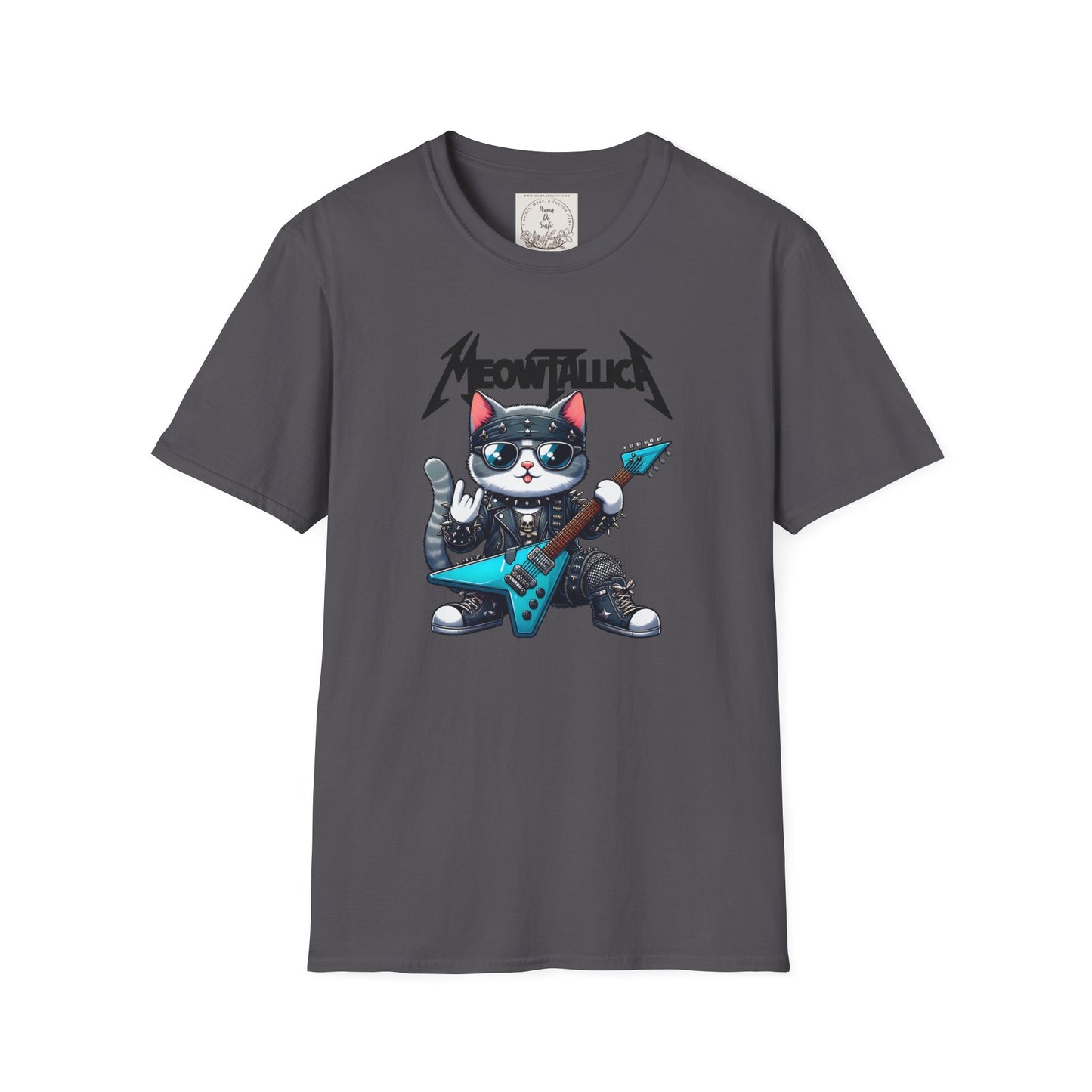 MeowTallica - Cat - Kitty - MamaDeSushi - Unisex Softstyle T-Shirt