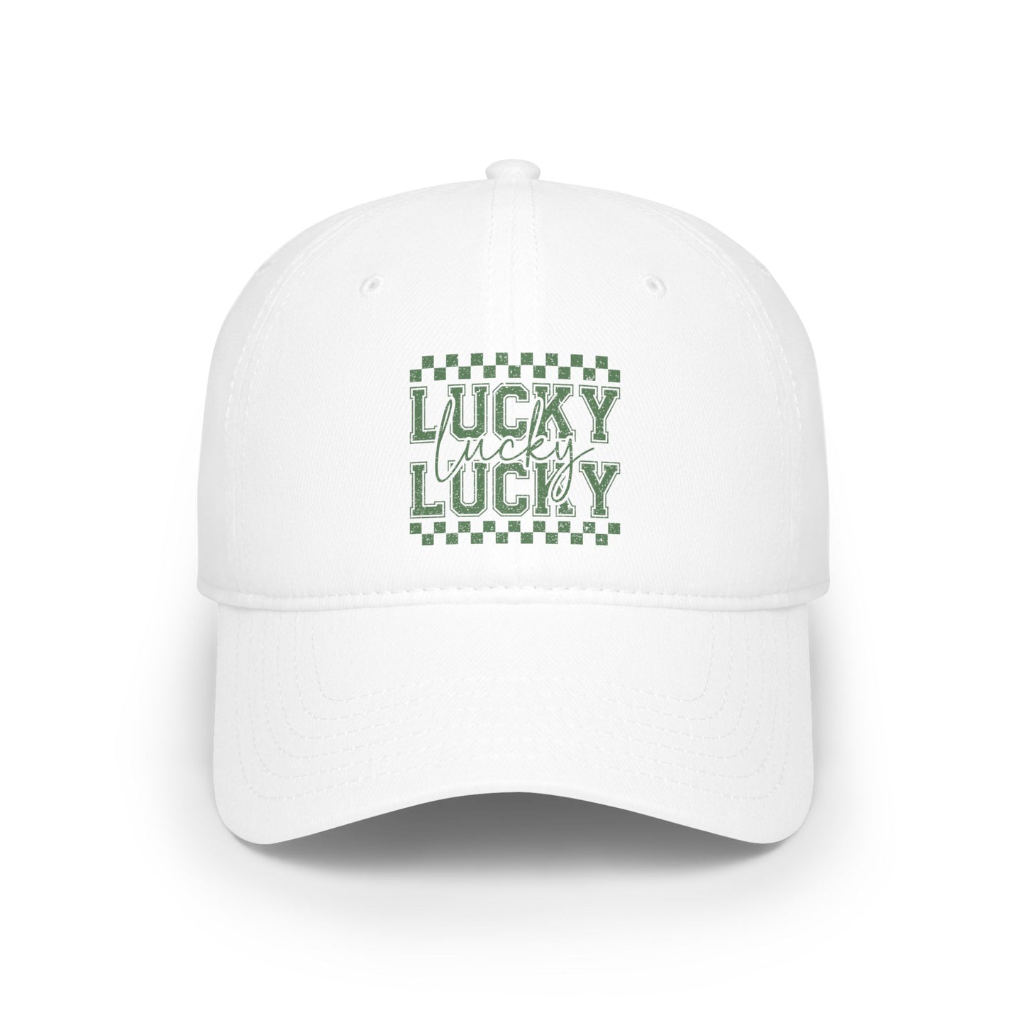 Low Profile Baseball Cap - Lucky Lucky Lucky