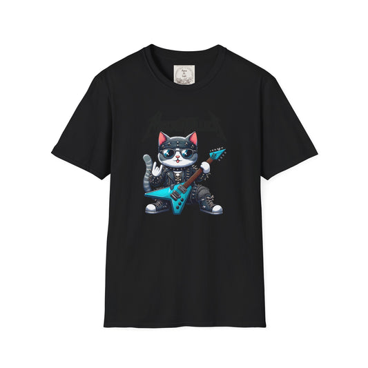 MeowTallica - Cat - Kitty - MamaDeSushi - Unisex Softstyle T-Shirt