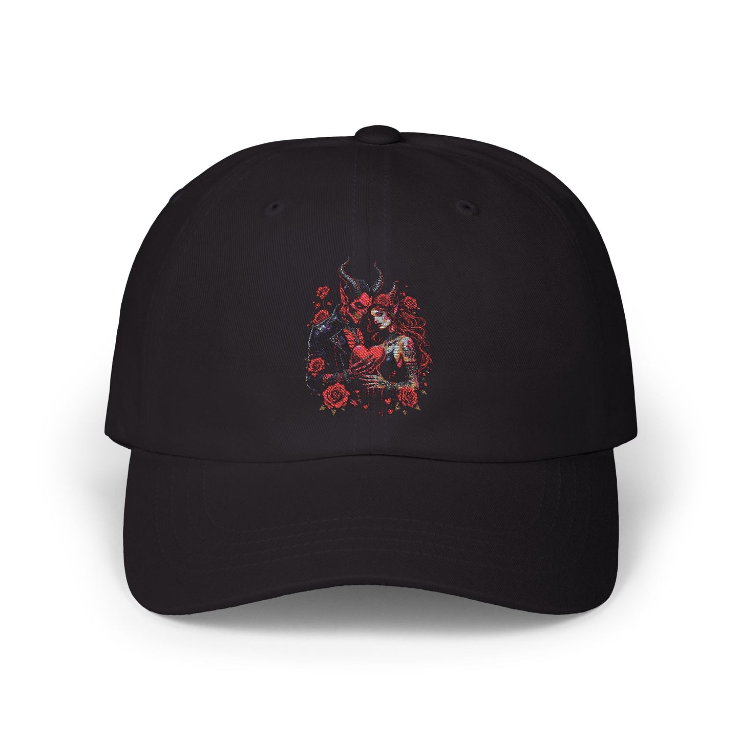Me & the Mr - Gothic Cap - Trendy Black Baseball Hat for Men, Casual, Summer Style, Gift for Him, Outdoor Apparel