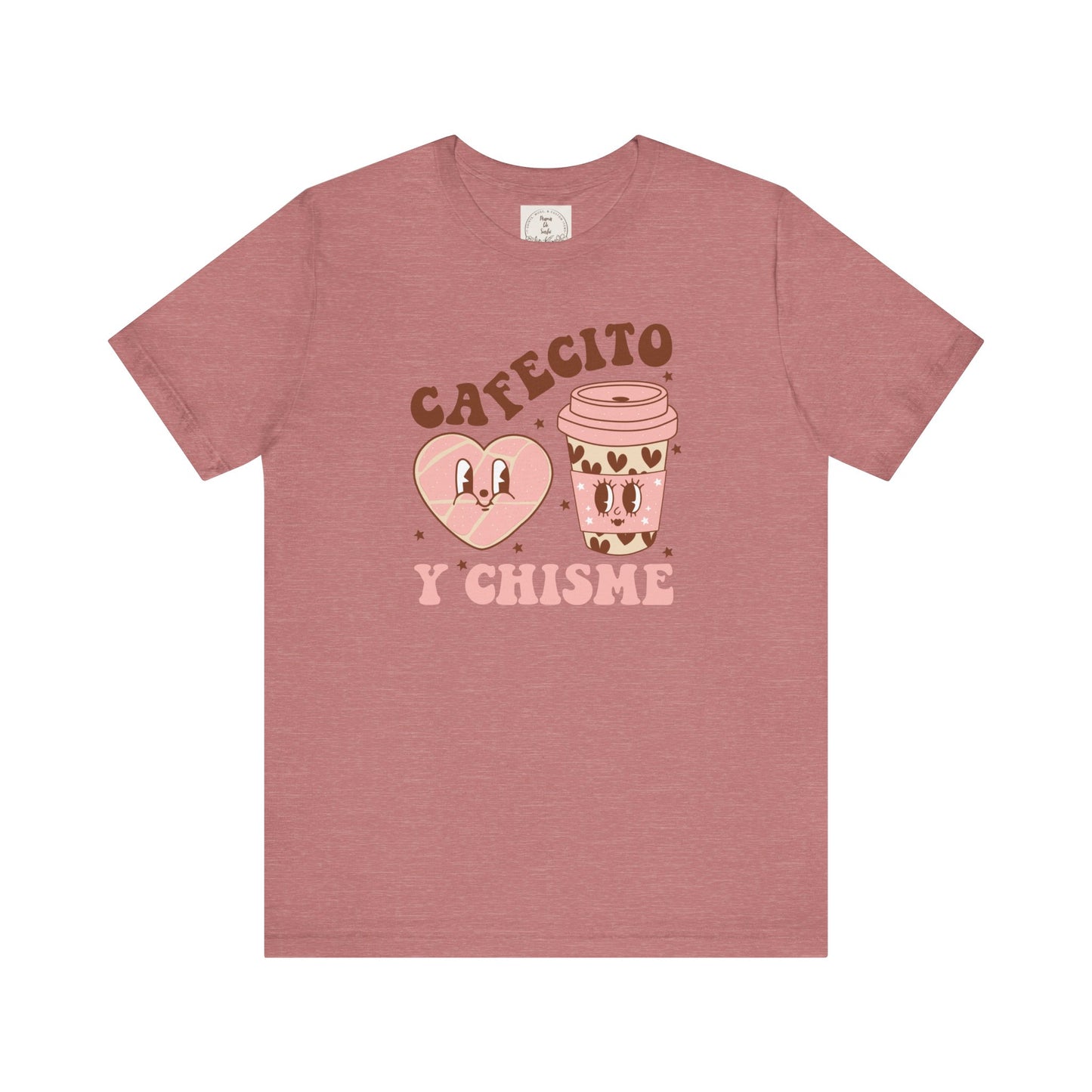 Cafecito y Chisme - Cafe Y Conchas - MamaDeSushi - Unisex Jersey Short Sleeve Tee