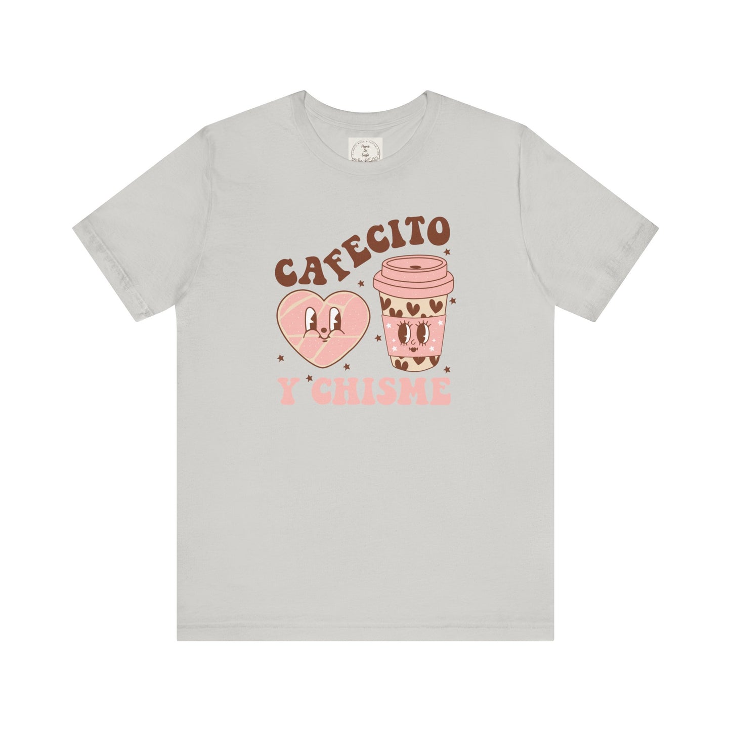 Cafecito y Chisme - Cafe Y Conchas - MamaDeSushi - Unisex Jersey Short Sleeve Tee