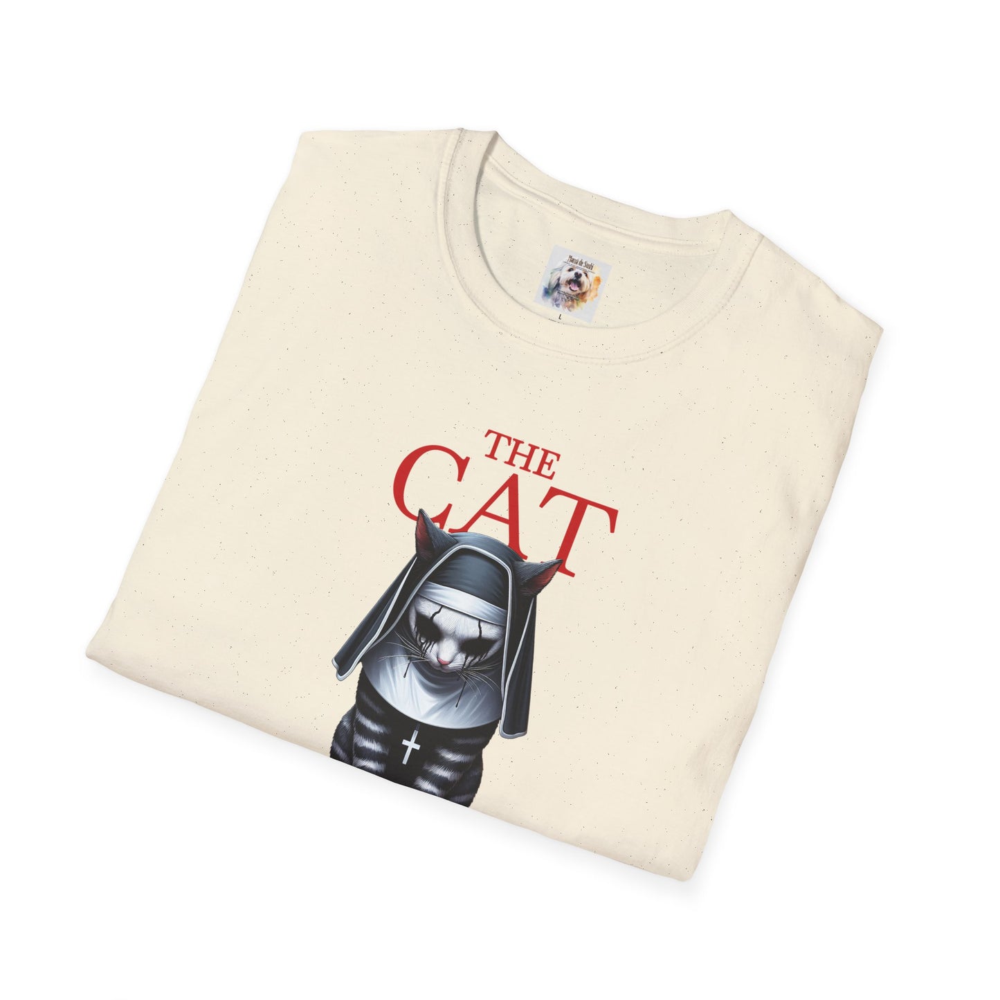 Cat Kitty Unisex Softstyle T-Shirt Nun Design