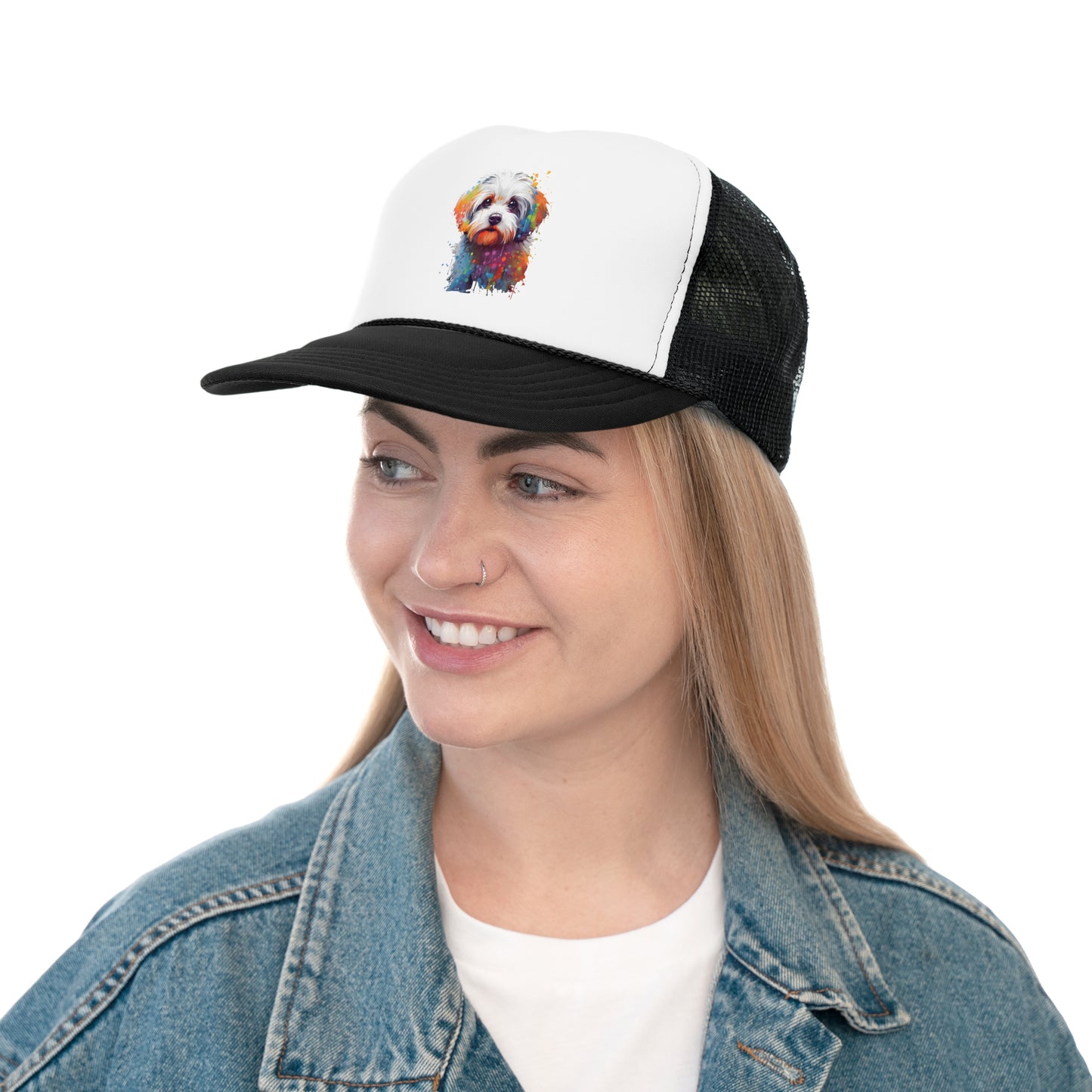 Splish Splash Maltese - MamaDeSushi - Trucker Caps