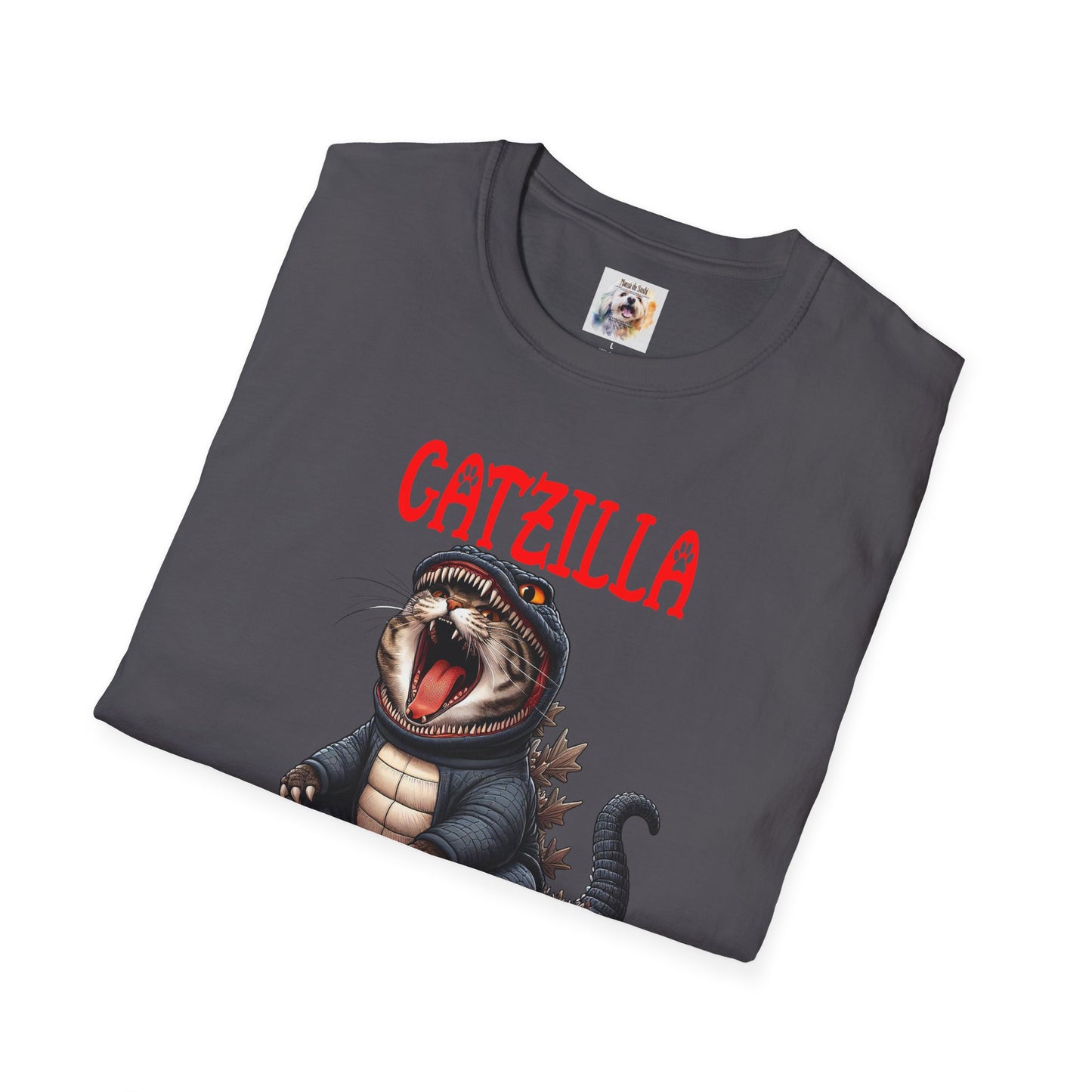 CatZilla - Cat - Kitty - MamaDeSushi - Unisex Softstyle T-Shirt