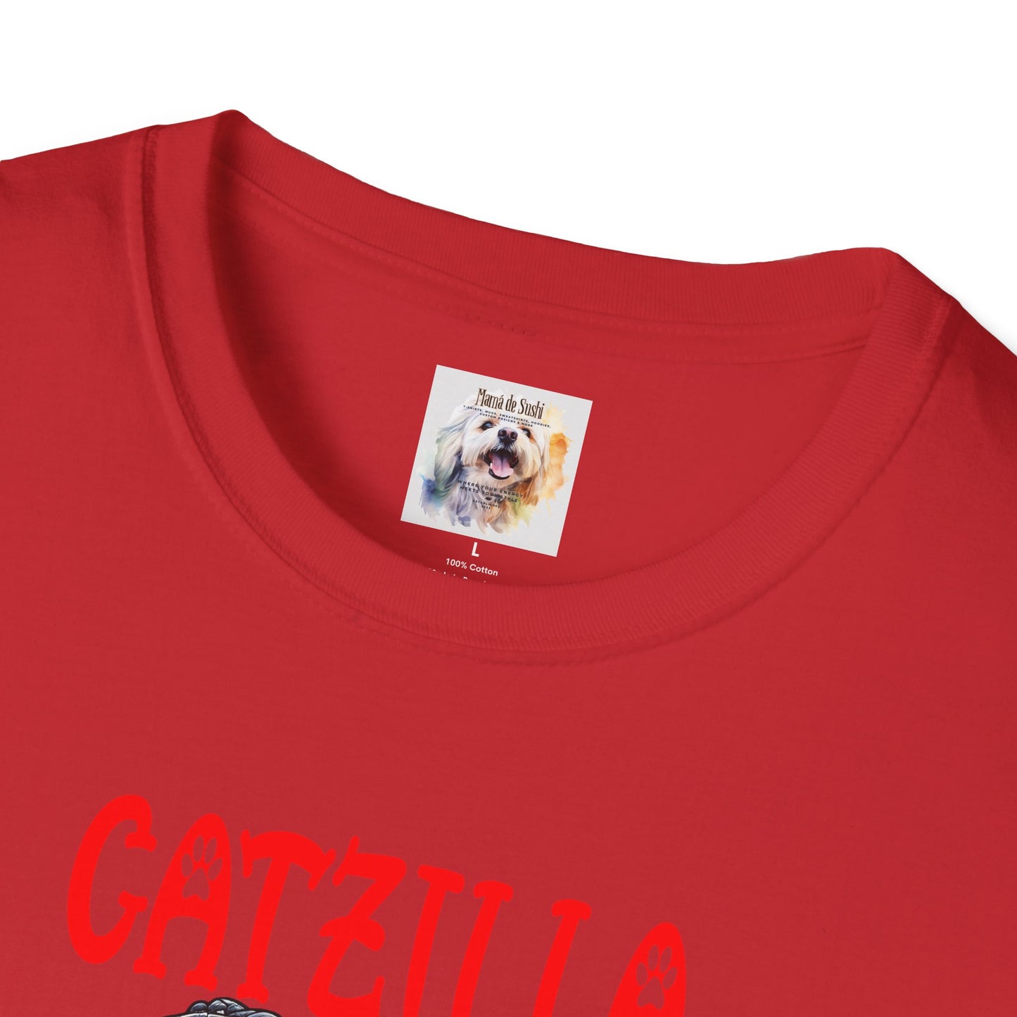 CatZilla - Cat - Kitty - MamaDeSushi - Unisex Softstyle T-Shirt