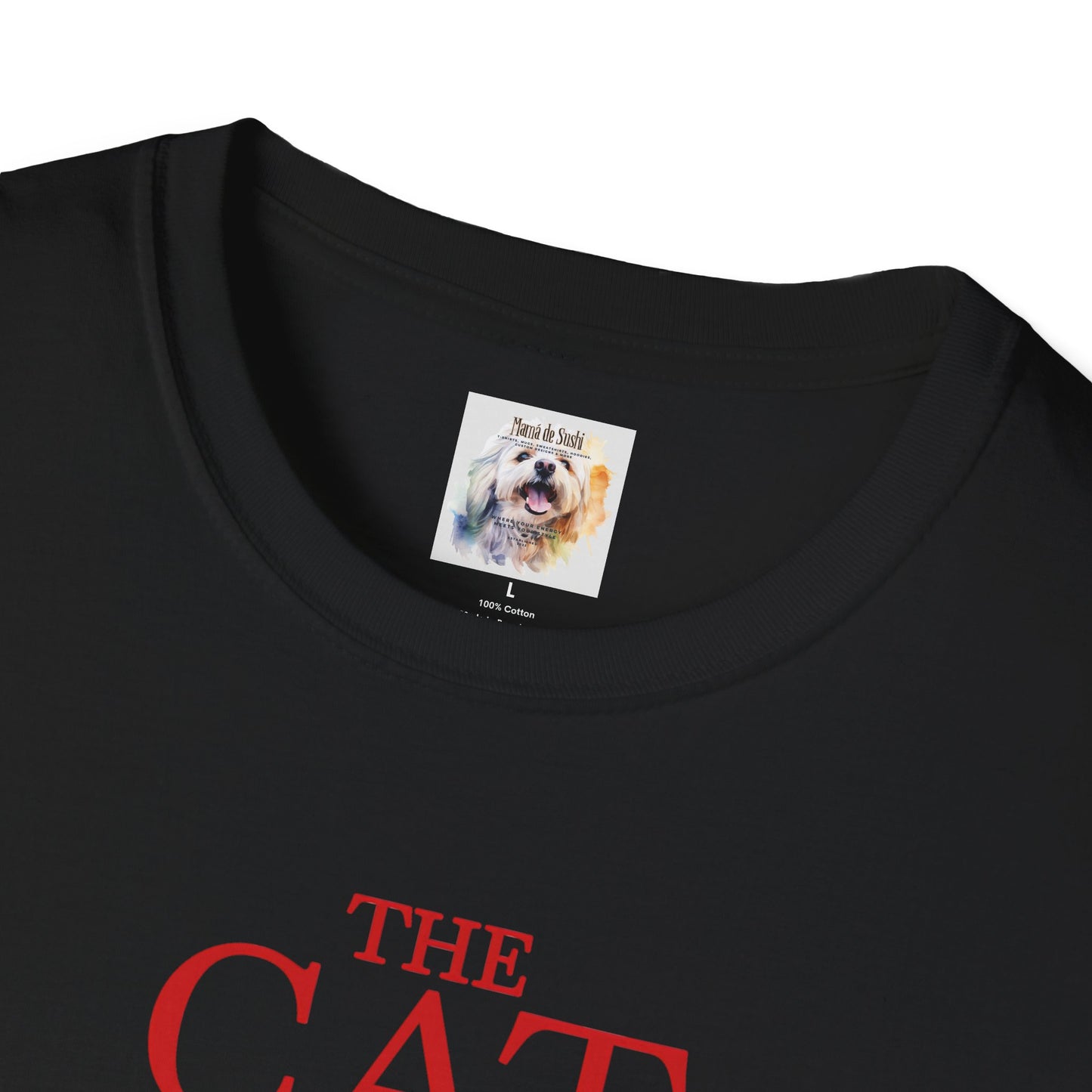 Cat Kitty Unisex Softstyle T-Shirt Nun Design