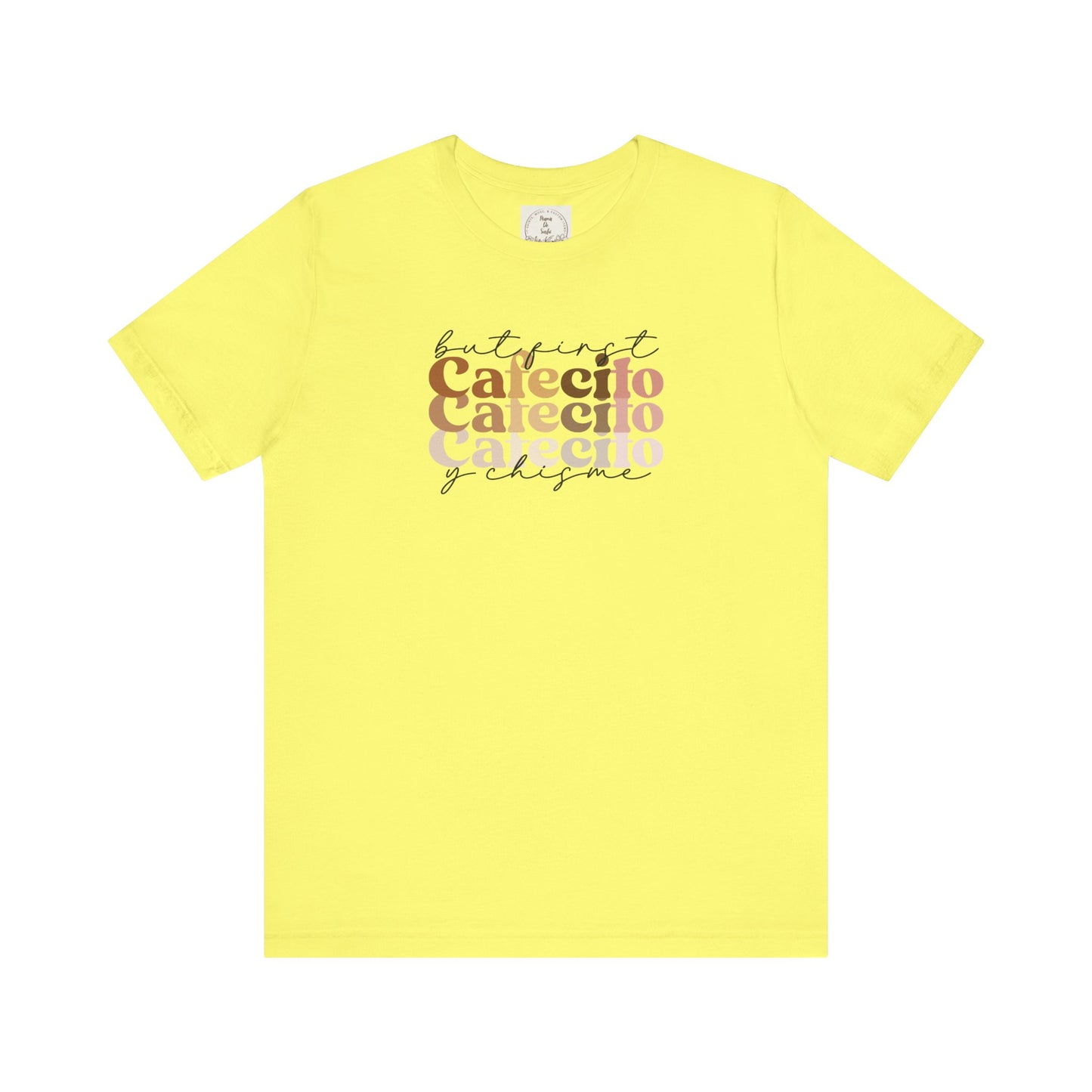 But first cafecito y chisme - Cafe y Conchas - MamaDeSushi - Unisex Jersey Short Sleeve Tee