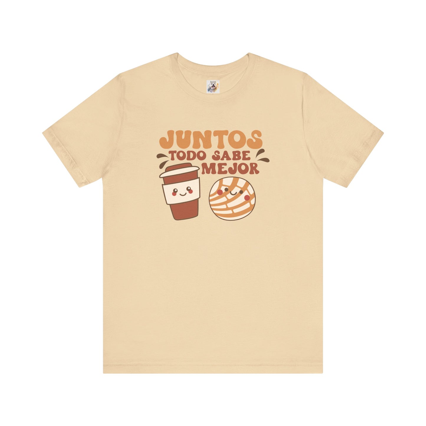 Juntos todo sabe mejor - Cafe y Conchas - MamaDeSushi - Unisex Jersey Short Sleeve Tee