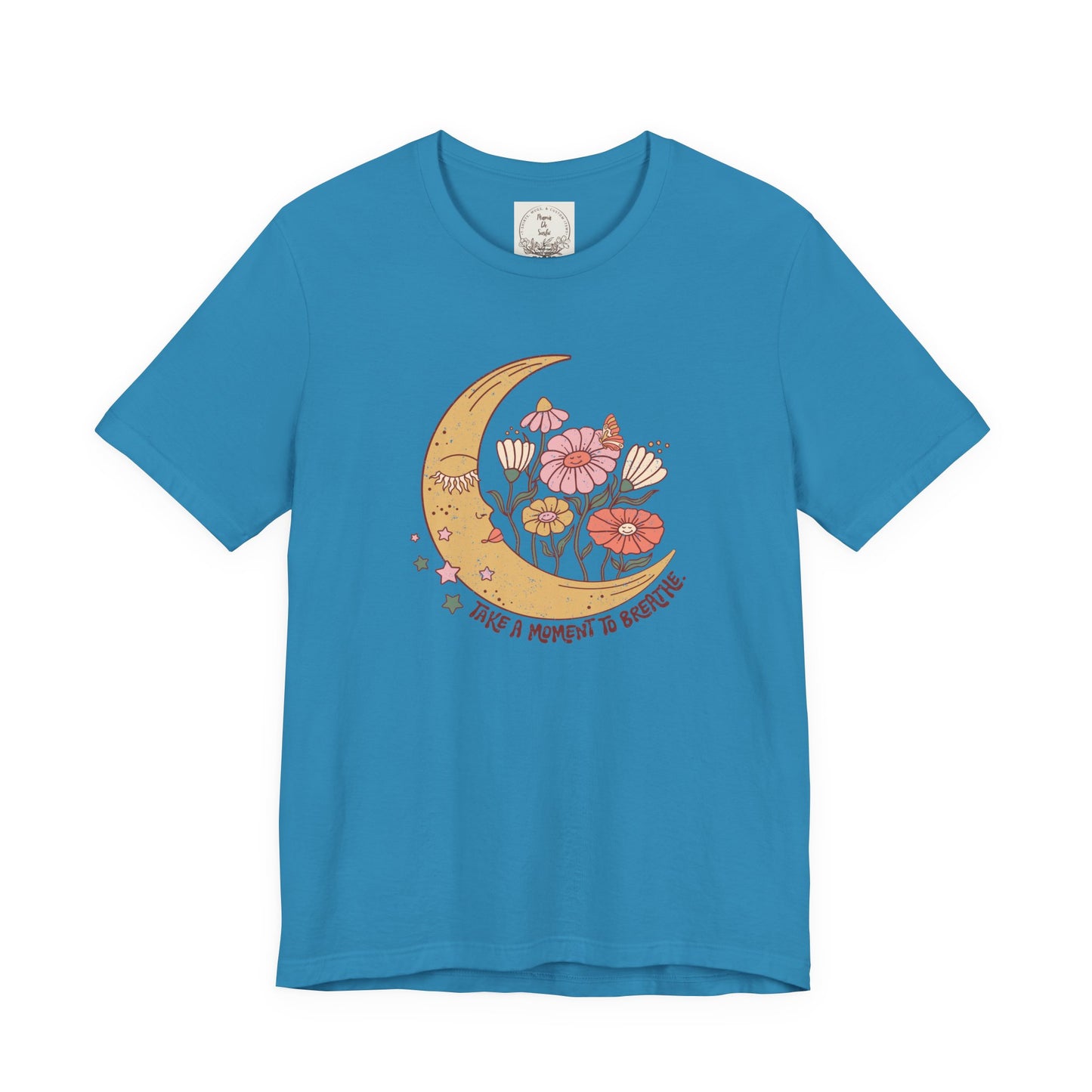 Take a moment to breathe - Boho Retro - MamaDeSushi - Unisex Jersey Short Sleeve Tee
