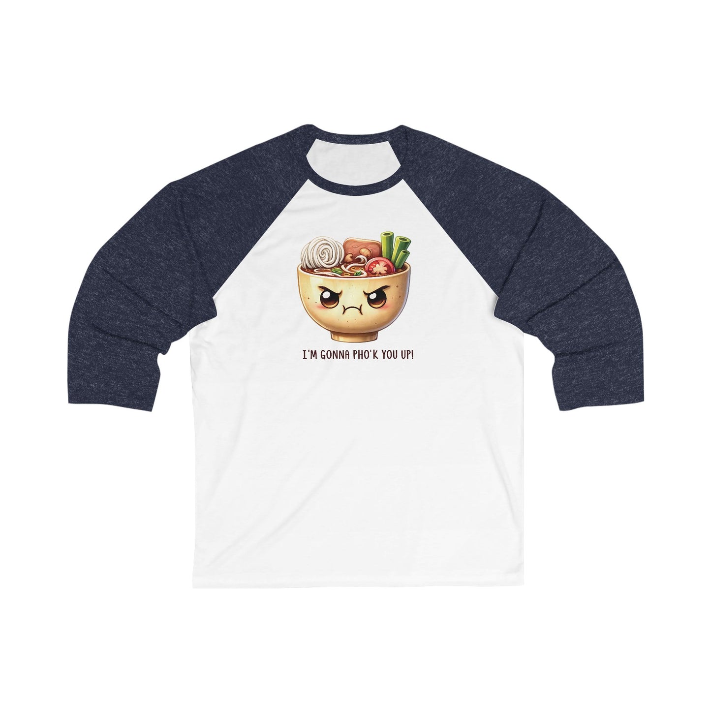 Unisex Baseball Tee, Funny Pho Noodle Soup Shirt, Foodie Gift, Vietnamese Cuisine, Asian Food Top, Hipster Clothing