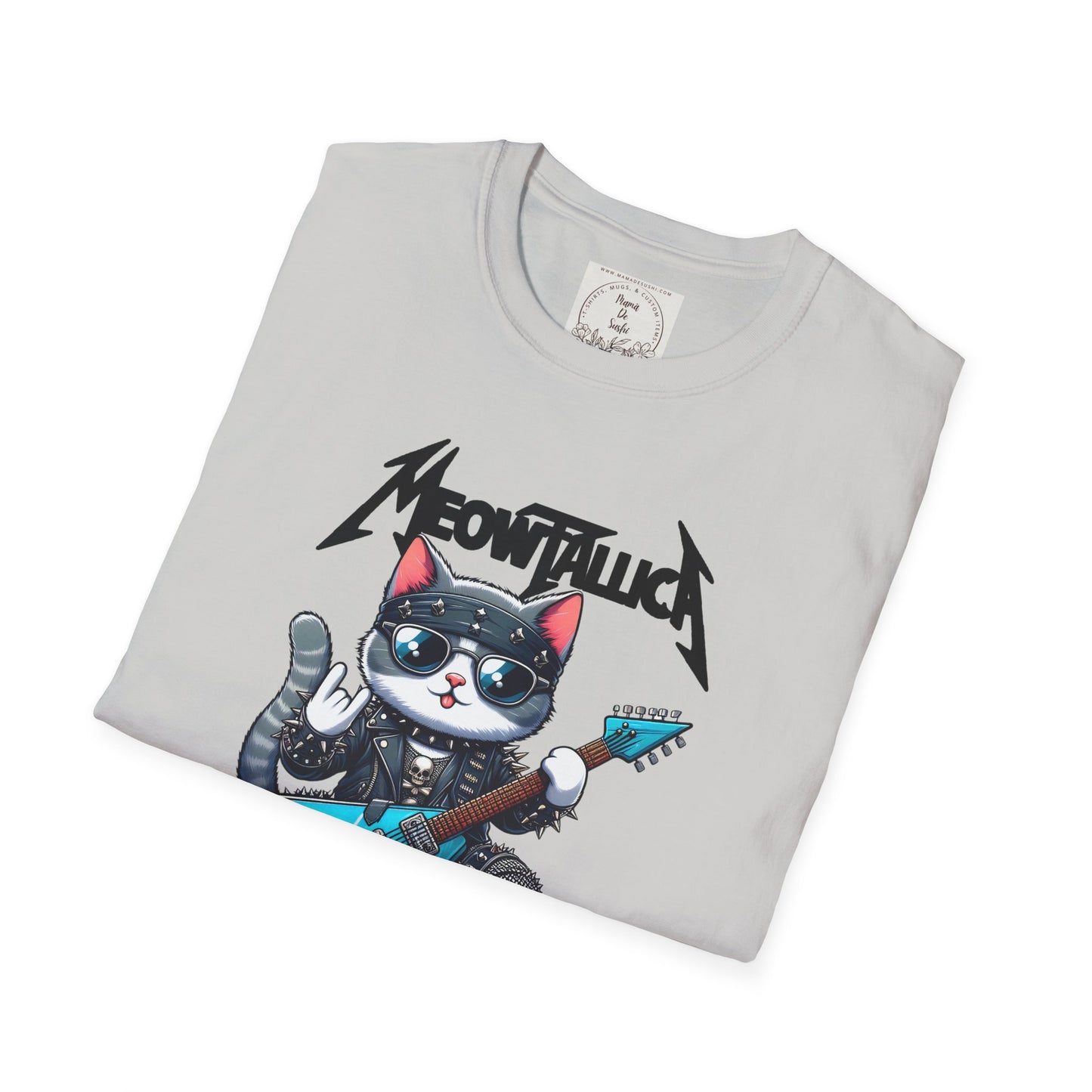 MeowTallica - Cat - Kitty - MamaDeSushi - Unisex Softstyle T-Shirt