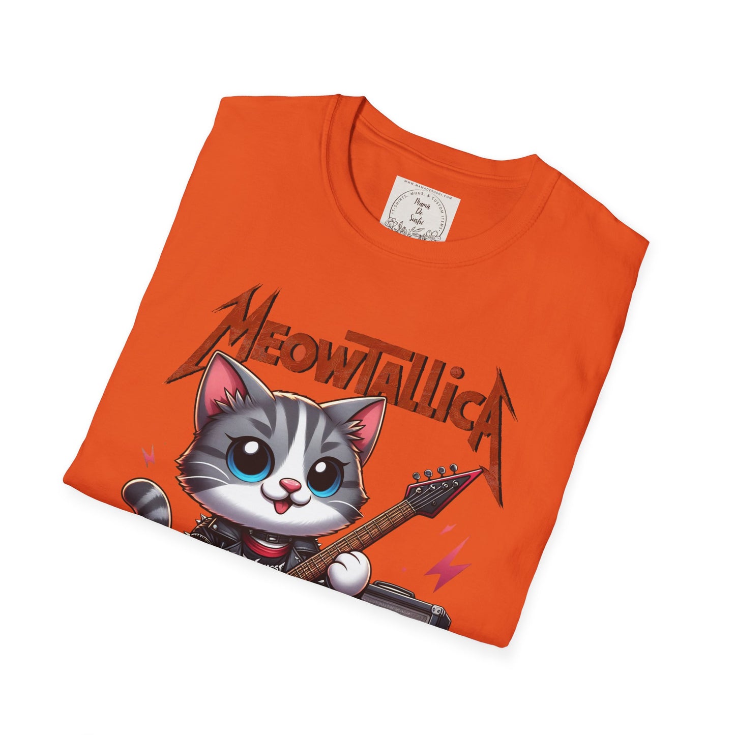MeowTallicA Cat - Kitty - MamaDeSushi - Unisex Softstyle T-Shirt