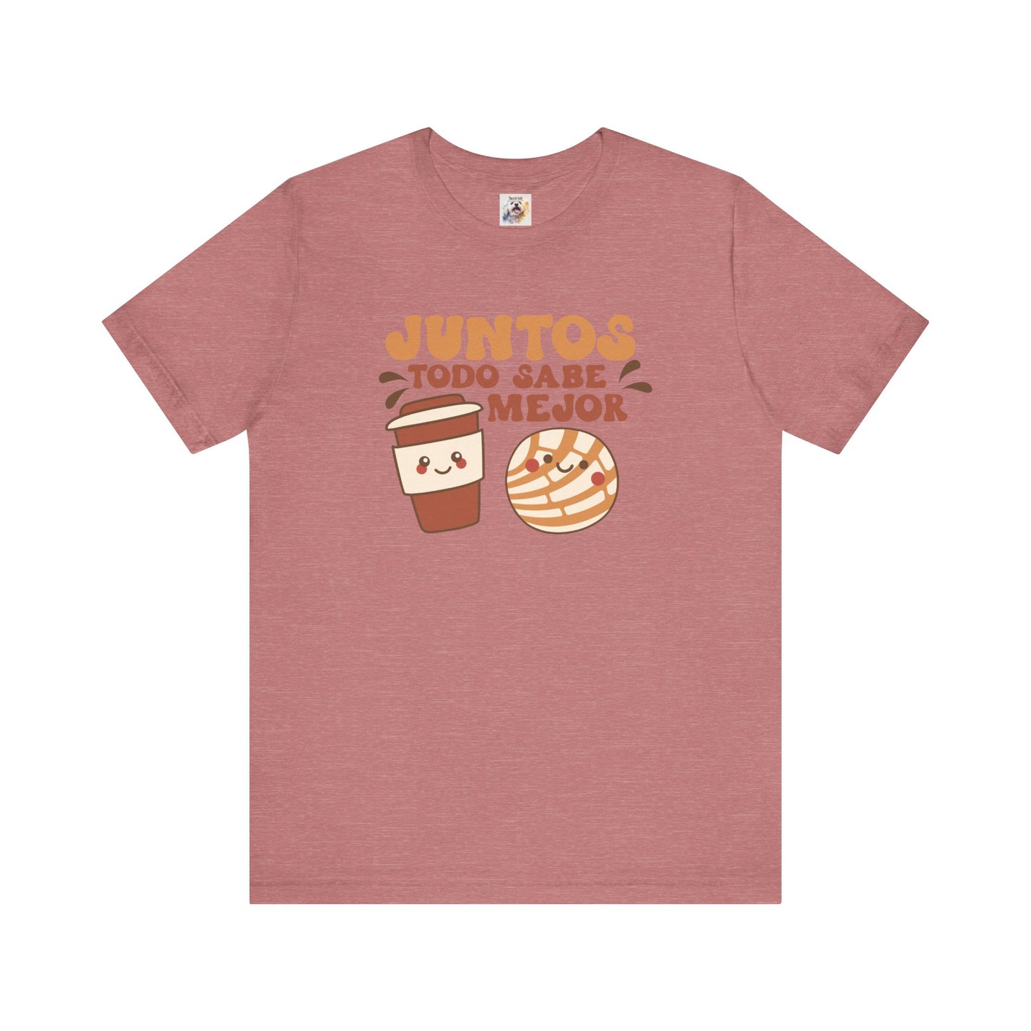 Juntos todo sabe mejor - Cafe y Conchas - MamaDeSushi - Unisex Jersey Short Sleeve Tee