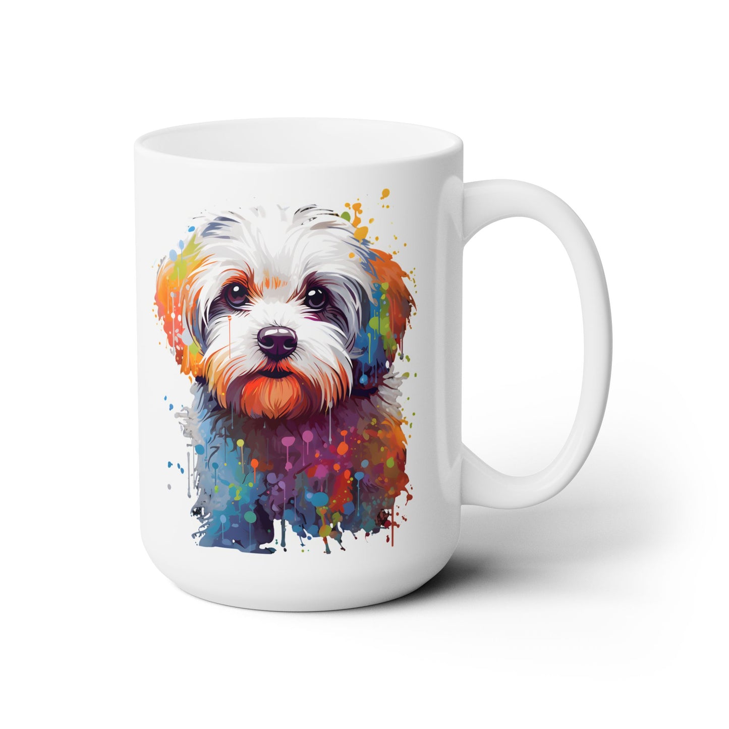 Splish Splash Maltese - MamaDeSushi - Ceramic Mug 15oz