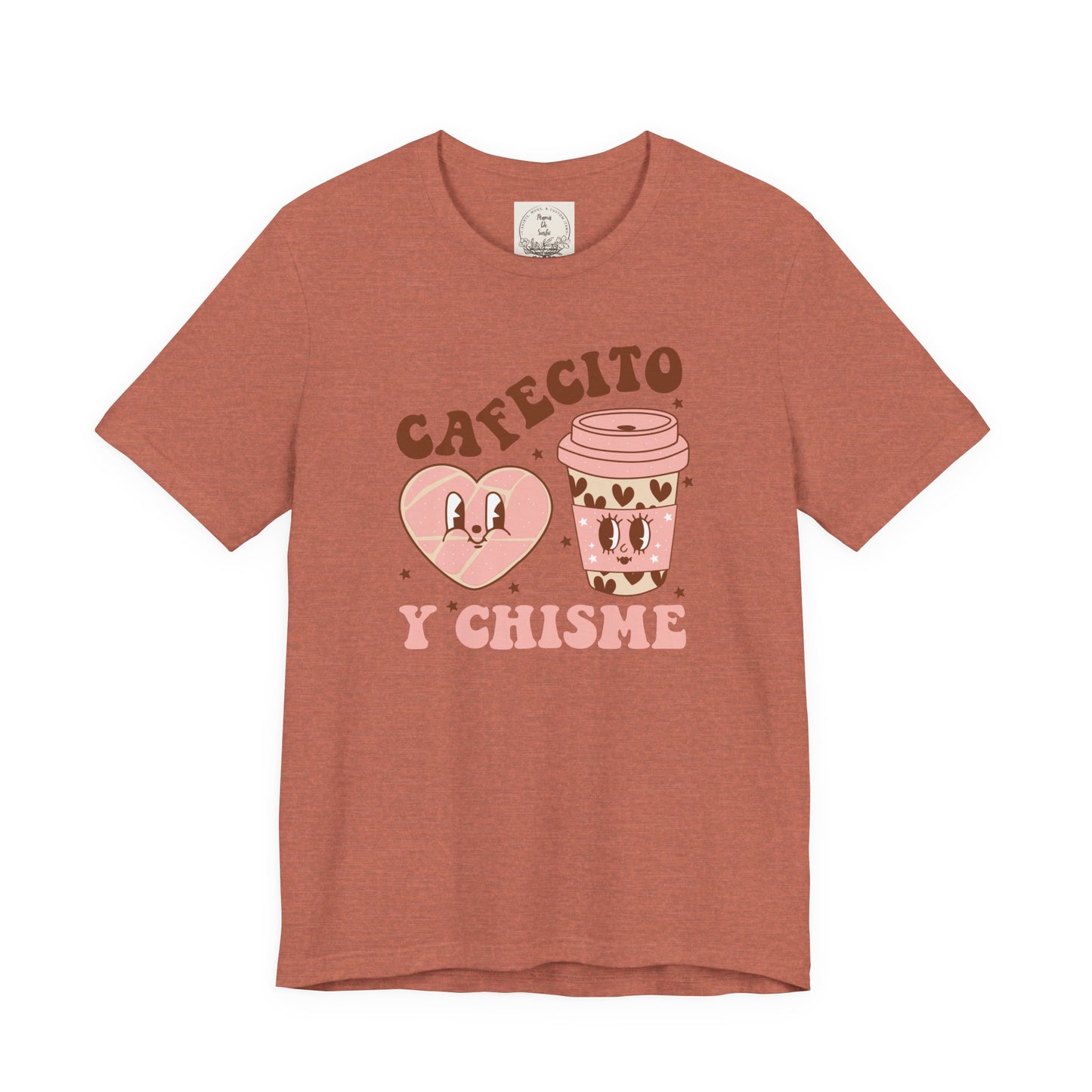 Cafecito y Chisme - Cafe Y Conchas - MamaDeSushi - Unisex Jersey Short Sleeve Tee
