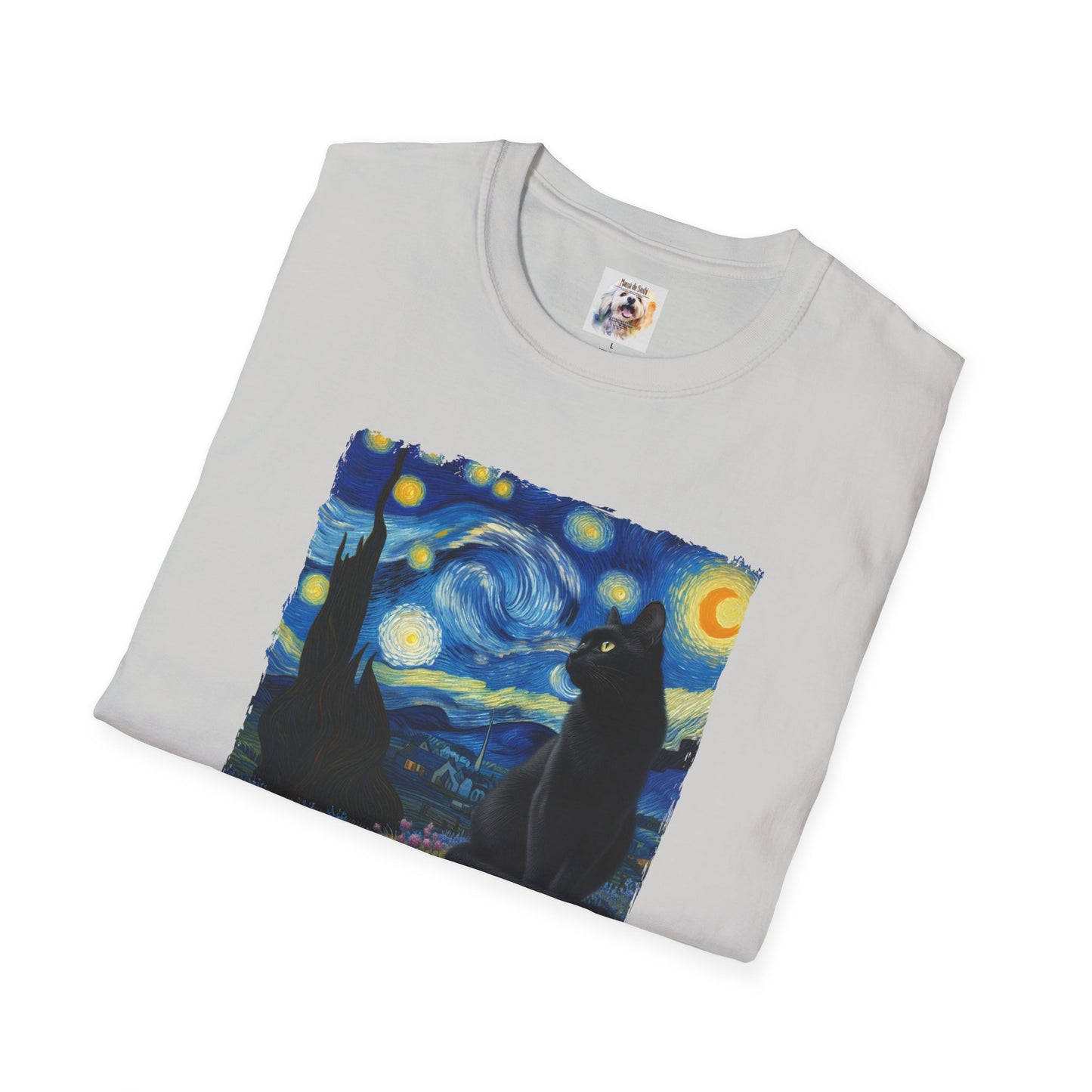 The BlackVang Cat - Kitty - MamaDeSushi - Unisex Softstyle T-Shirt