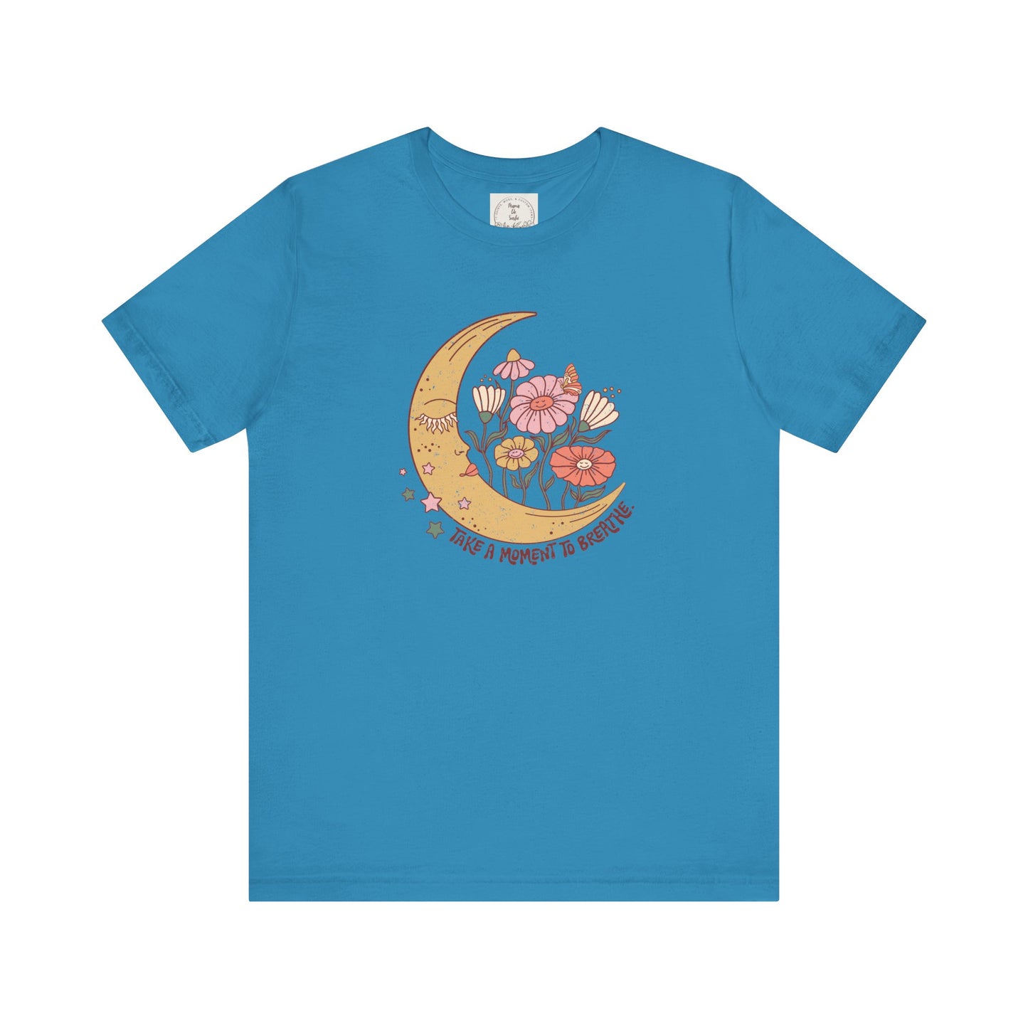 Take a moment to breathe - Boho Retro - MamaDeSushi - Unisex Jersey Short Sleeve Tee