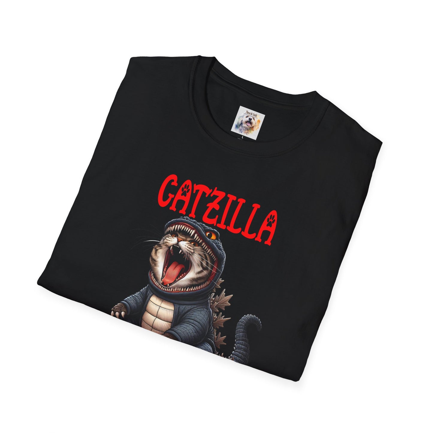 CatZilla - Cat - Kitty - MamaDeSushi - Unisex Softstyle T-Shirt
