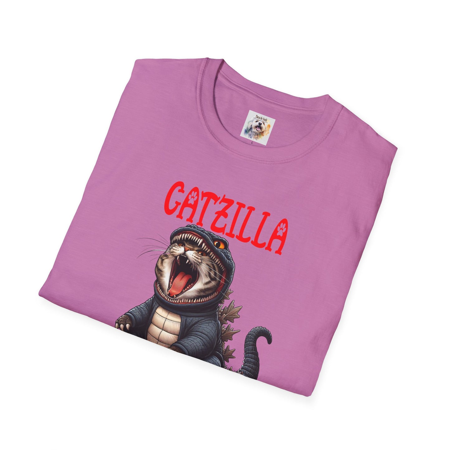 CatZilla - Cat - Kitty - MamaDeSushi - Unisex Softstyle T-Shirt
