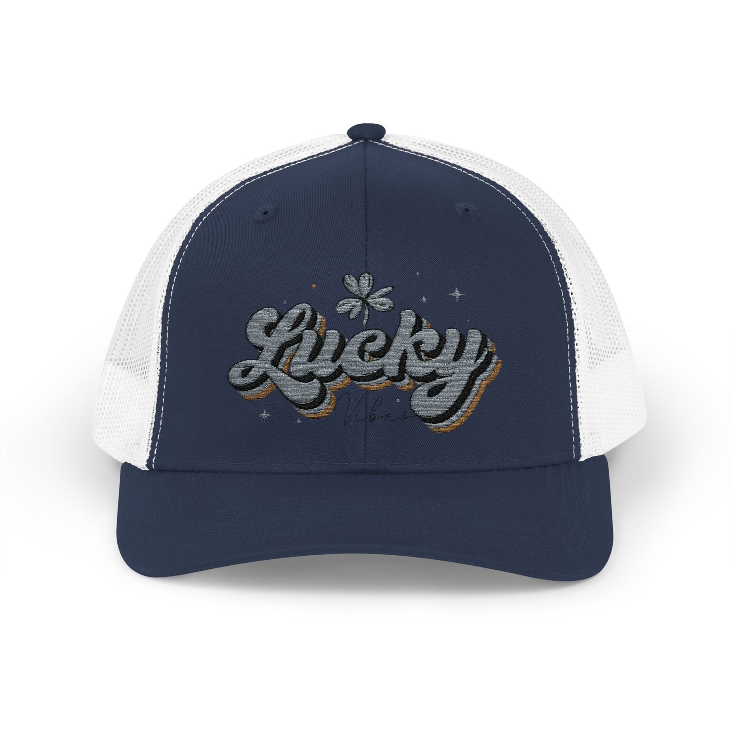 Lucky Vibes Snapback Trucker Cap, Casual Everyday Wear, Gift for Him/Her, Luck Charm Cap, Festival Hat