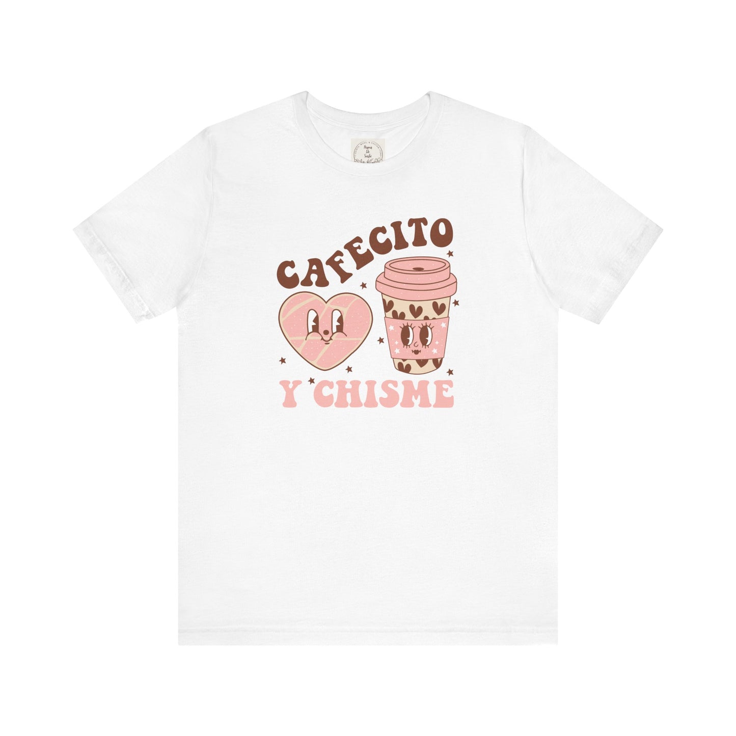 Cafecito y Chisme - Cafe Y Conchas - MamaDeSushi - Unisex Jersey Short Sleeve Tee