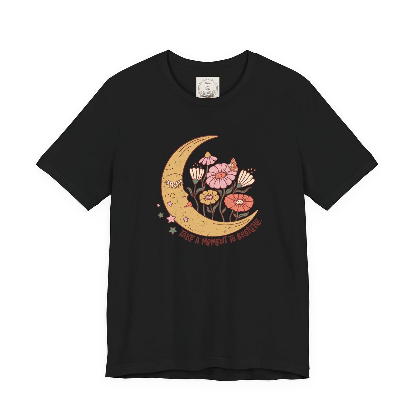 Take a moment to breathe - Boho Retro - MamaDeSushi - Unisex Jersey Short Sleeve Tee