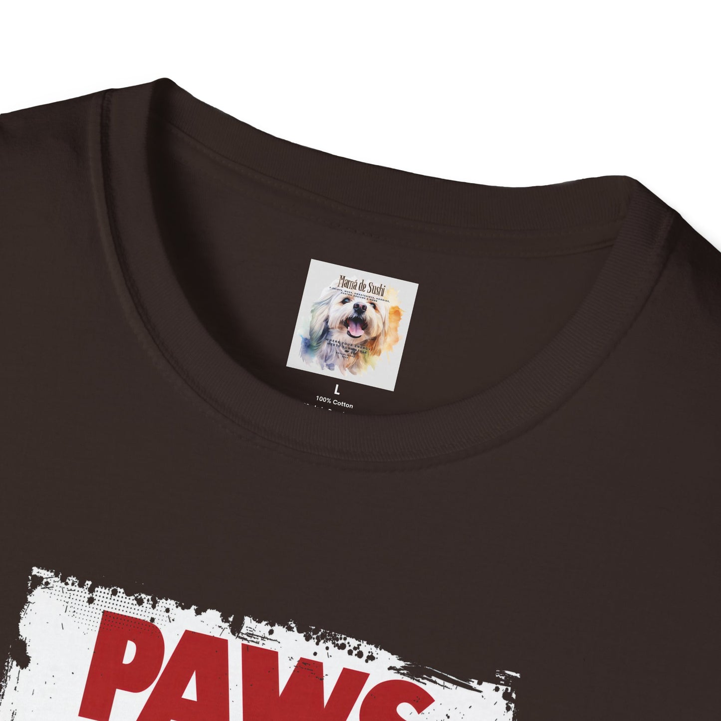 Paws - Jaws Cat - Kitty - MamaDeSushi - Unisex Softstyle T-Shirt