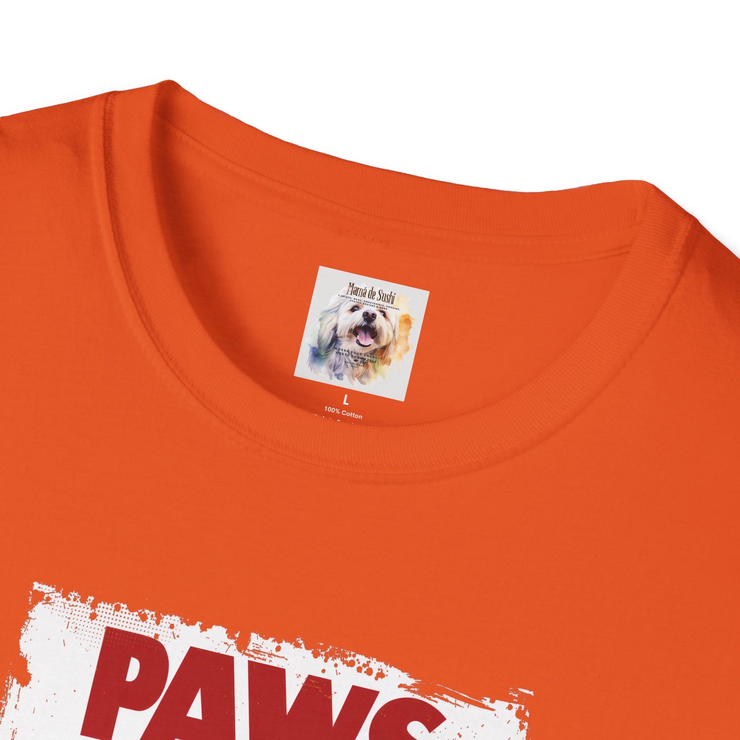 Paws - Jaws Cat - Kitty - MamaDeSushi - Unisex Softstyle T-Shirt