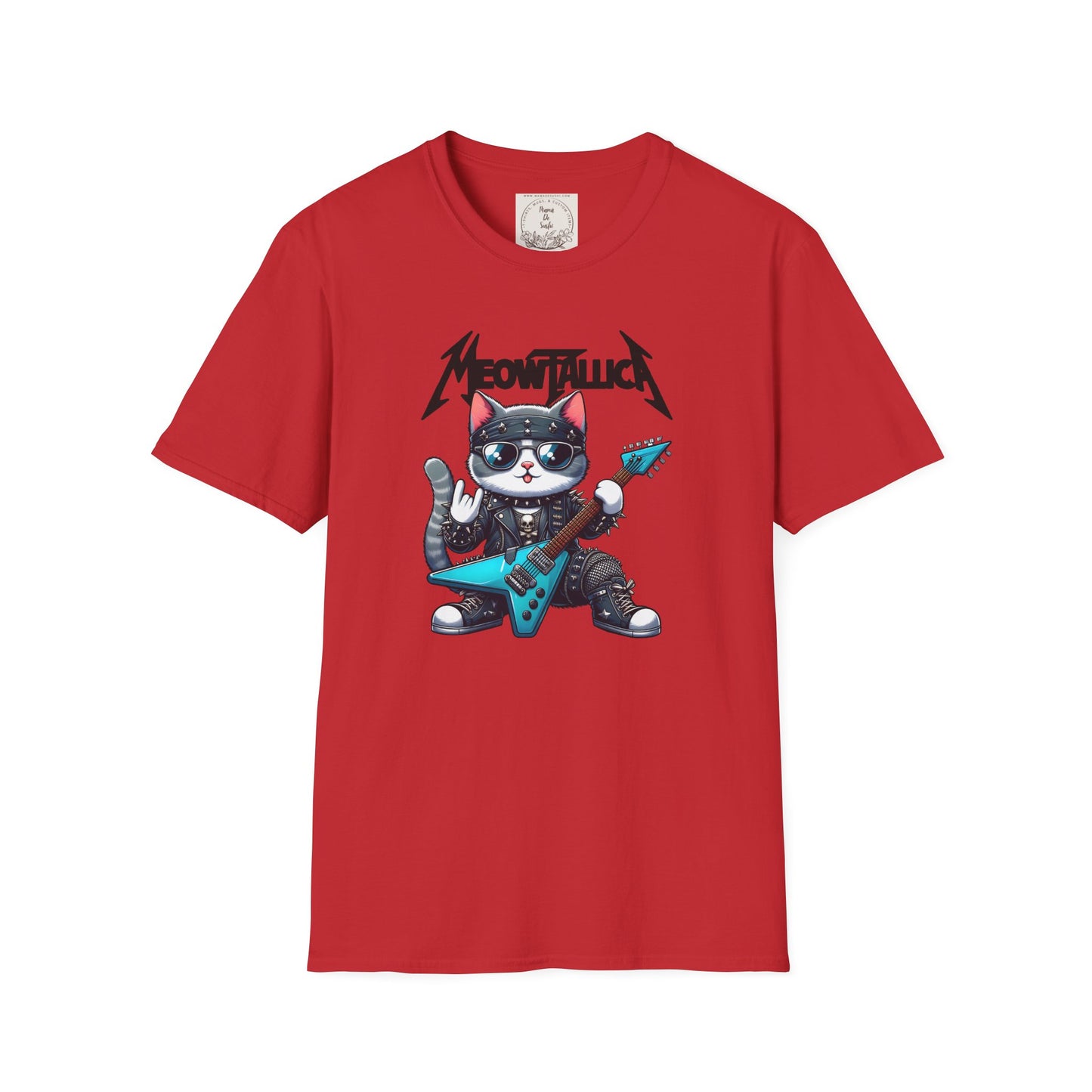 MeowTallica - Cat - Kitty - MamaDeSushi - Unisex Softstyle T-Shirt