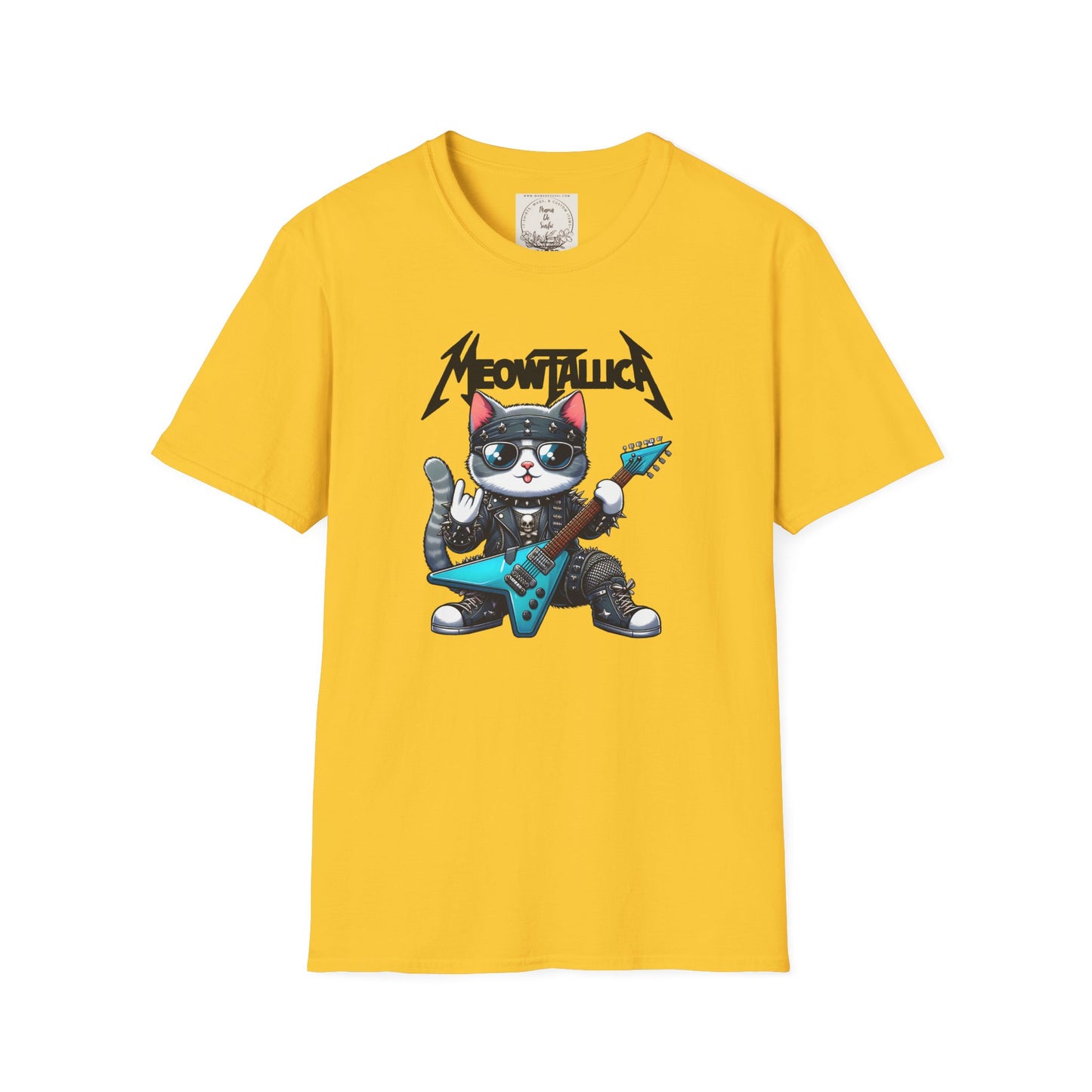 MeowTallica - Cat - Kitty - MamaDeSushi - Unisex Softstyle T-Shirt