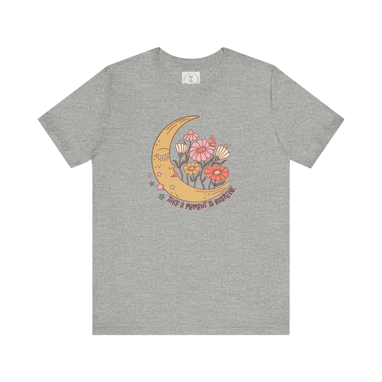 Take a moment to breathe - Boho Retro - MamaDeSushi - Unisex Jersey Short Sleeve Tee