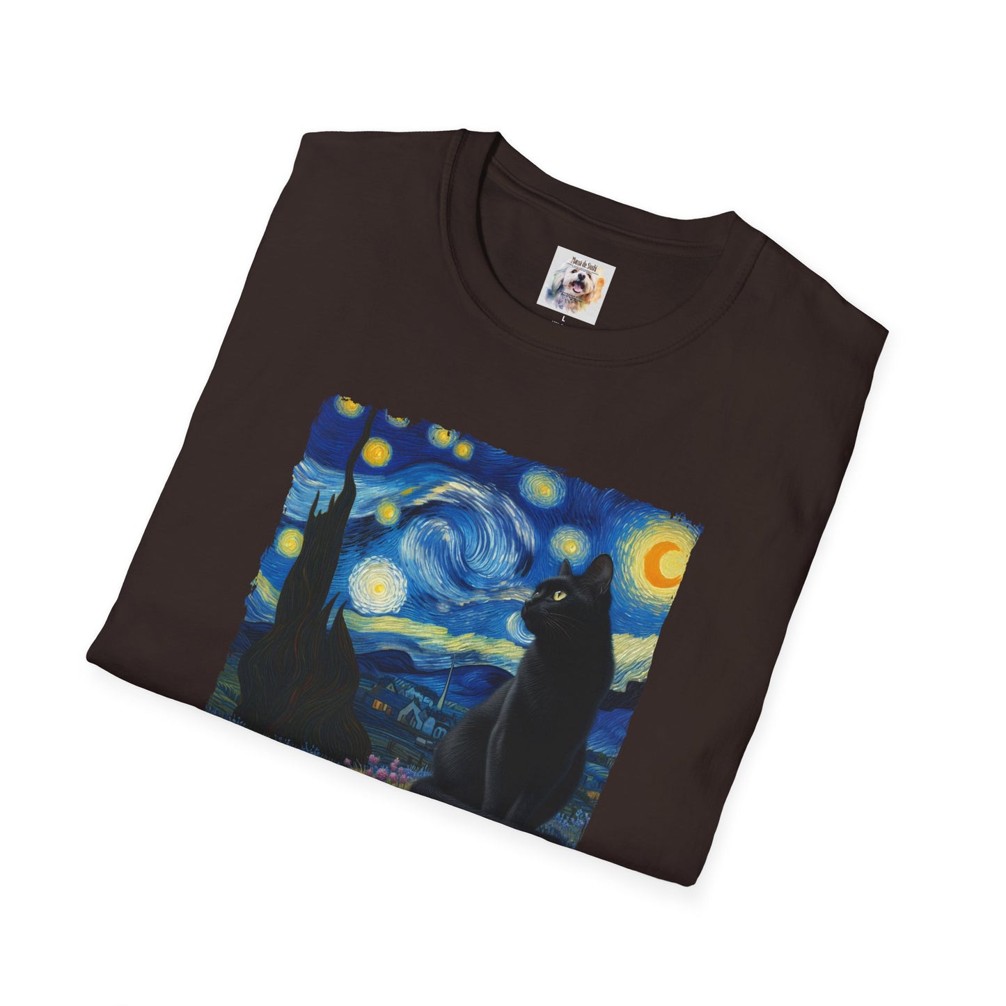 The BlackVang Cat - Kitty - MamaDeSushi - Unisex Softstyle T-Shirt