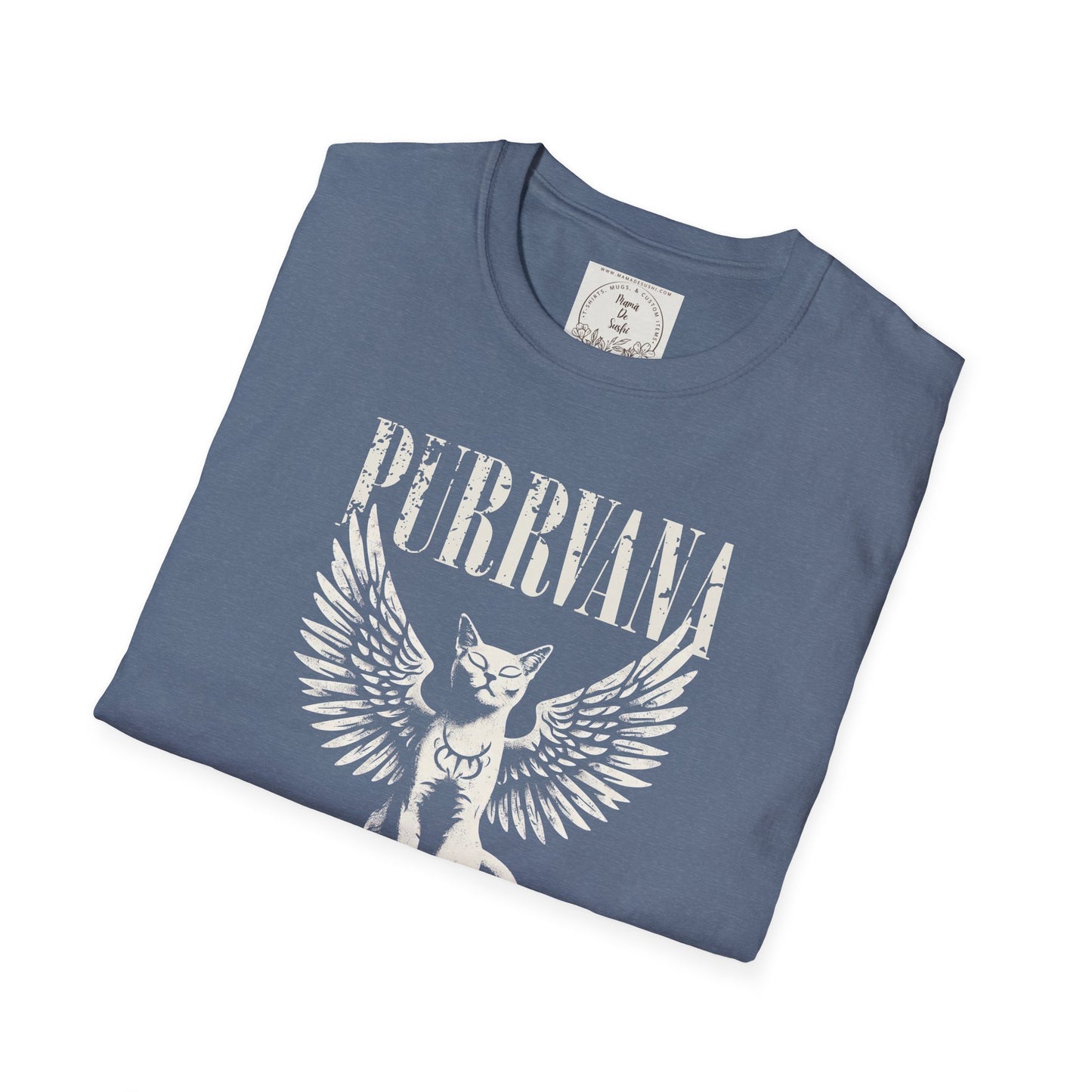 Purrvana - Cat - Kitty - MamaDeSushi - Unisex Softstyle T-Shirt