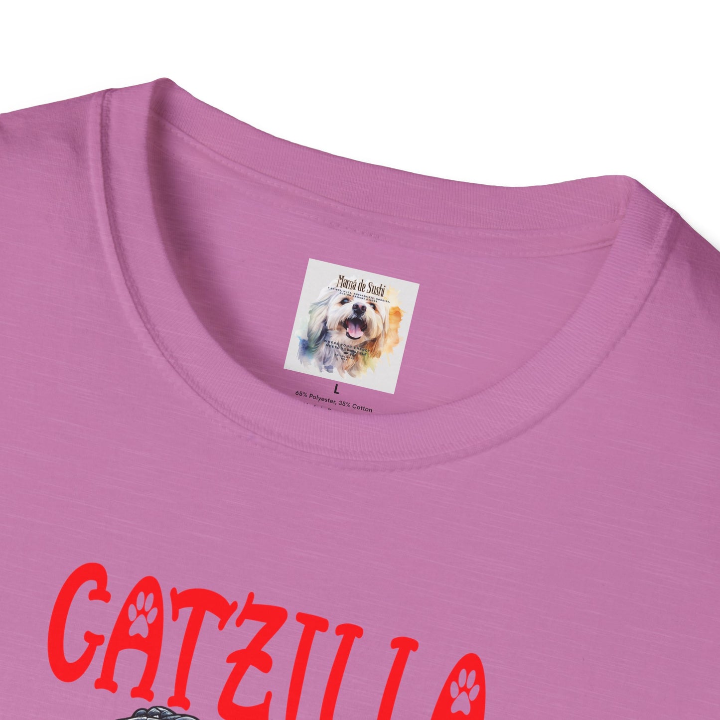 CatZilla - Cat - Kitty - MamaDeSushi - Unisex Softstyle T-Shirt