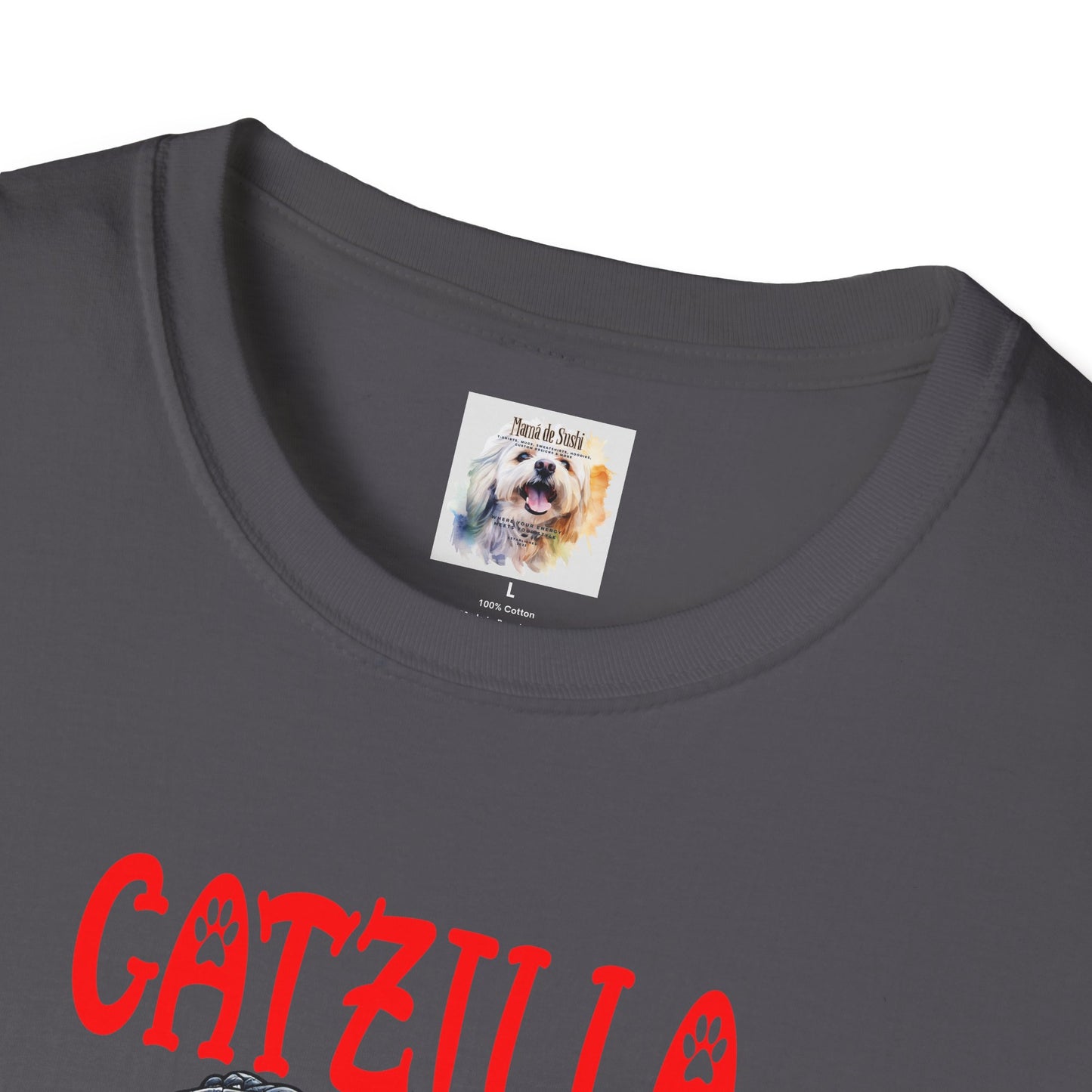 CatZilla - Cat - Kitty - MamaDeSushi - Unisex Softstyle T-Shirt