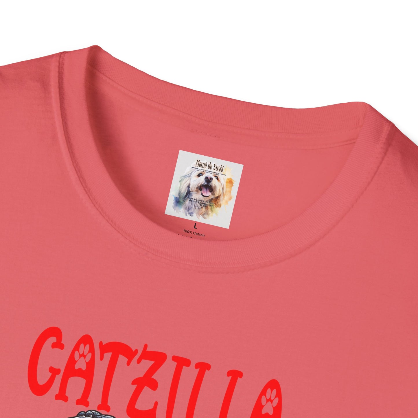 CatZilla - Cat - Kitty - MamaDeSushi - Unisex Softstyle T-Shirt
