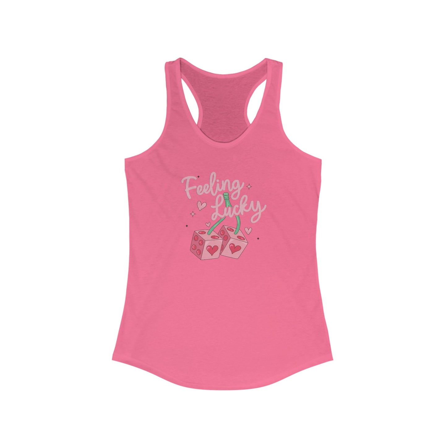 Racerback Tank - Feeling Lucky Women's Sleeveless Top Shirt