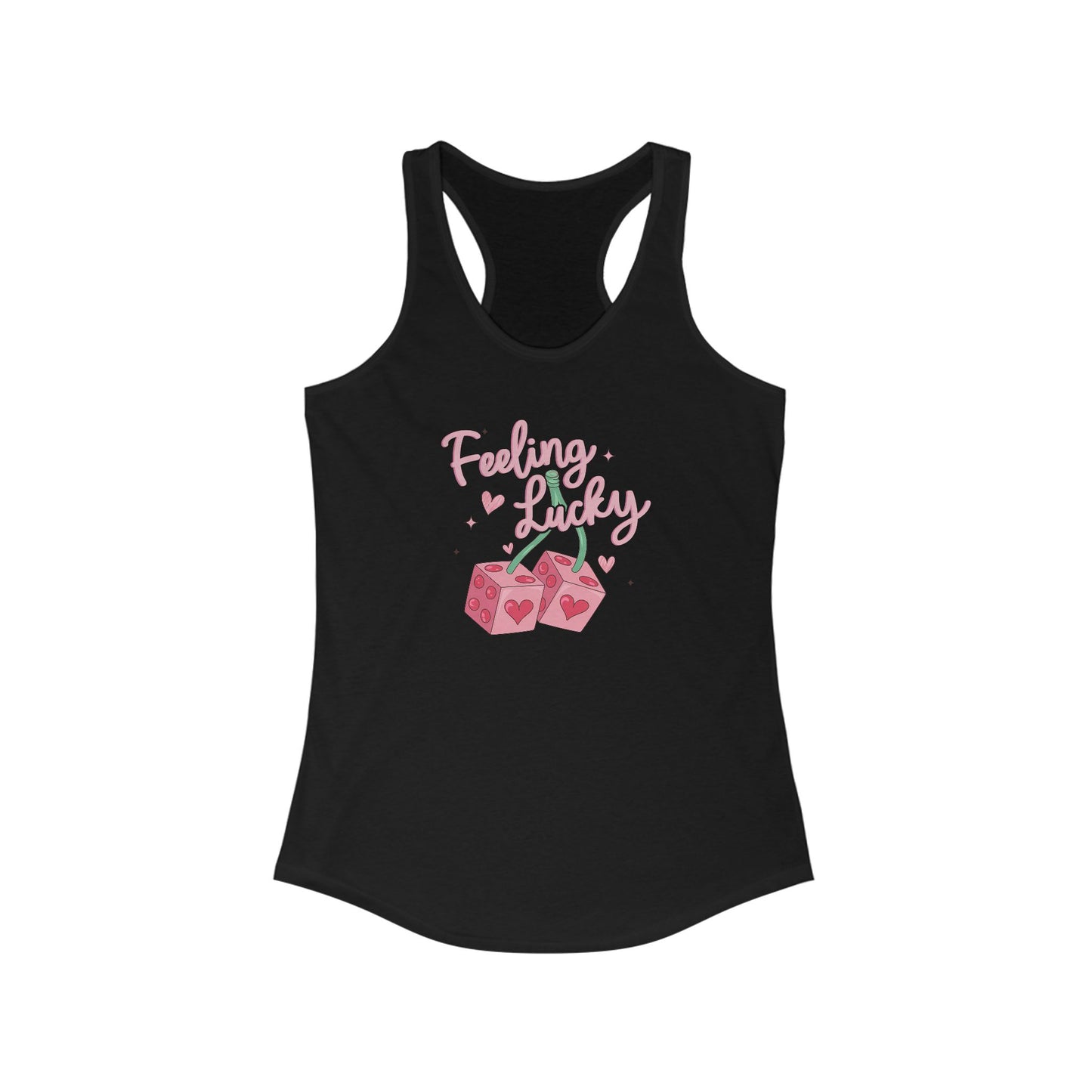 Racerback Tank - Feeling Lucky Women's Sleeveless Top Shirt