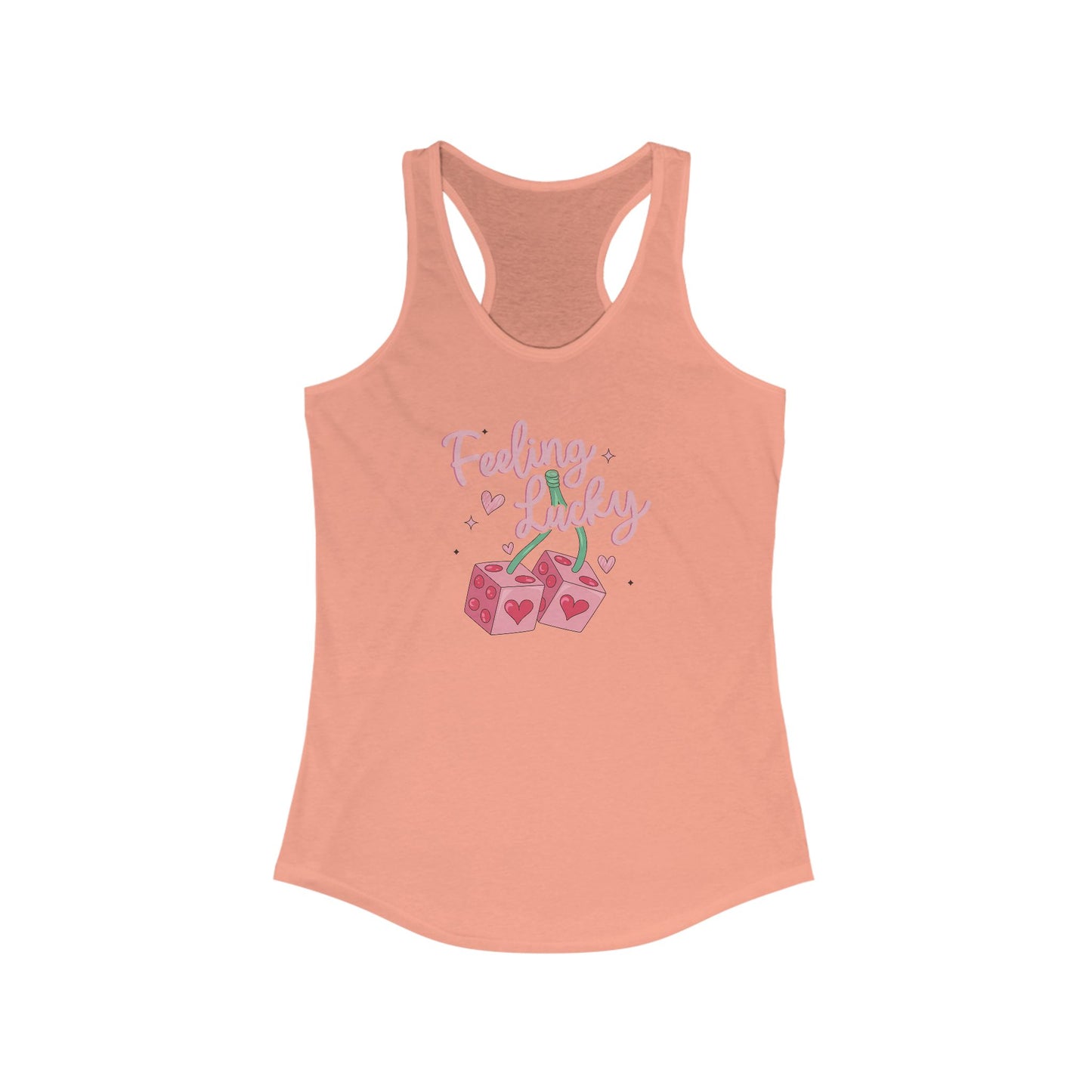 Racerback Tank - Feeling Lucky Women's Sleeveless Top Shirt