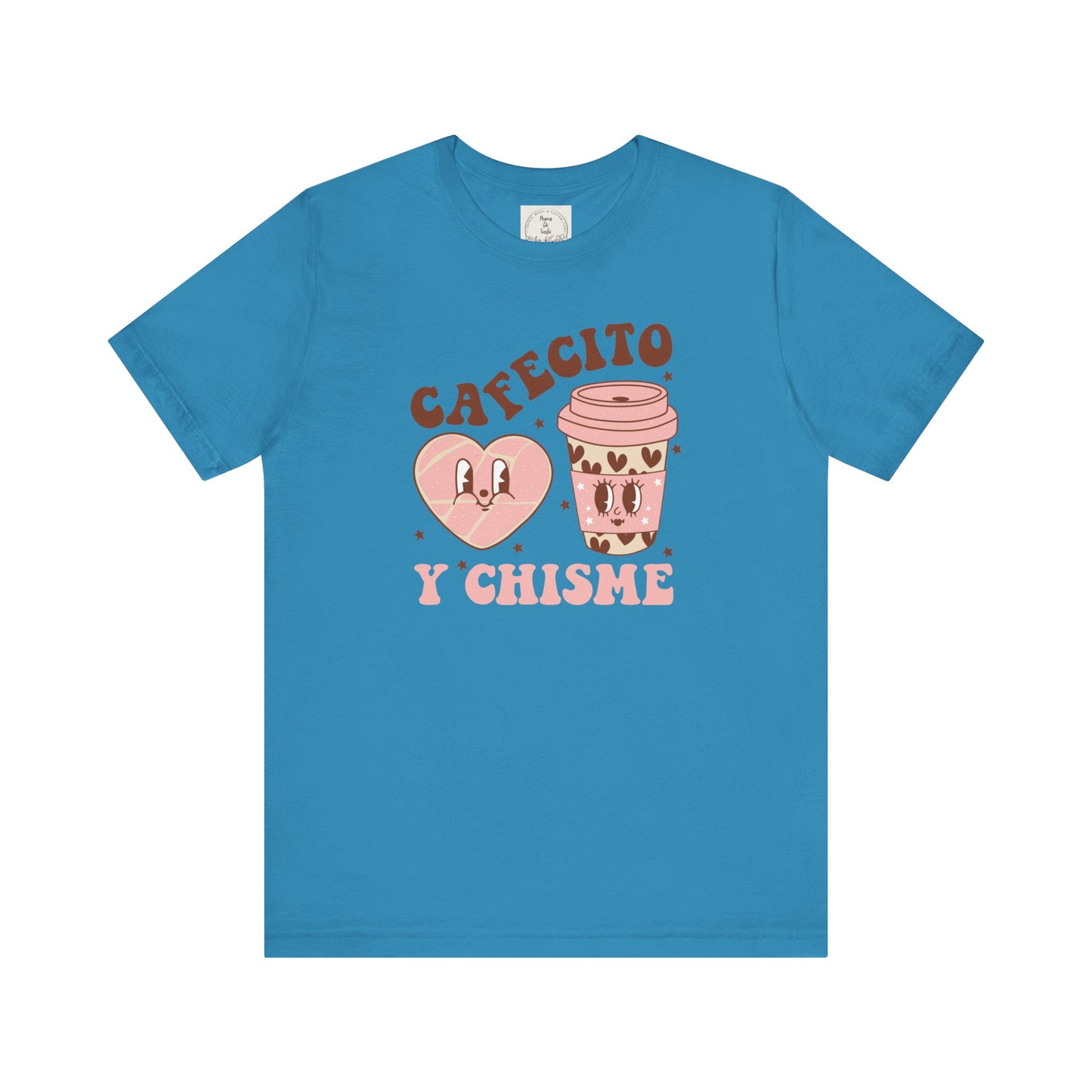 Cafecito y Chisme - Cafe Y Conchas - MamaDeSushi - Unisex Jersey Short Sleeve Tee