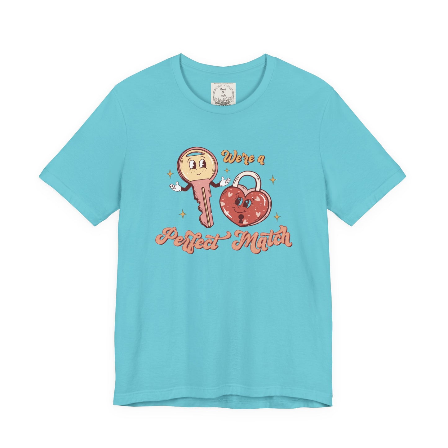 We're a perfect match Heart & Key - MamaDeSushi - Women's Favorite Tee