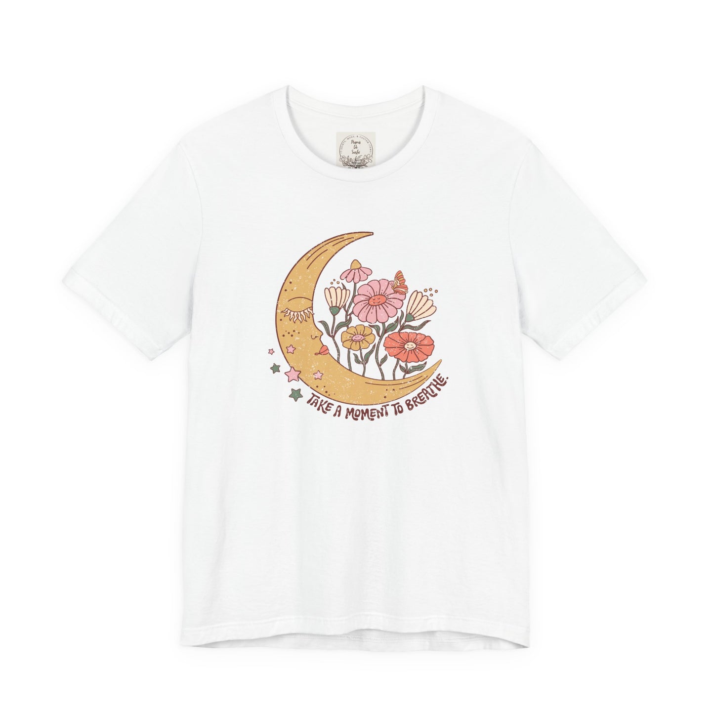 Take a moment to breathe - Boho Retro - MamaDeSushi - Unisex Jersey Short Sleeve Tee